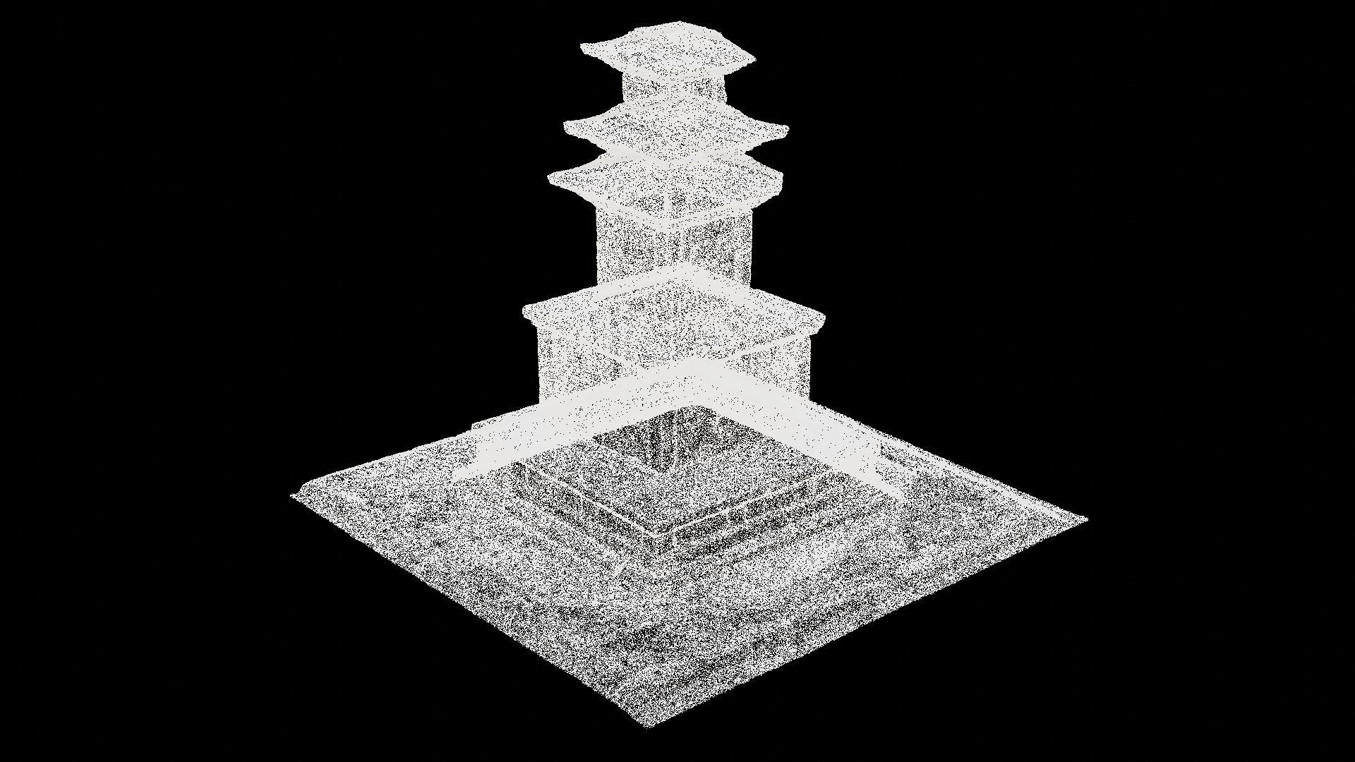 Three-story East Stone Pagoda at Sungboksa Temple Site 3D model_5