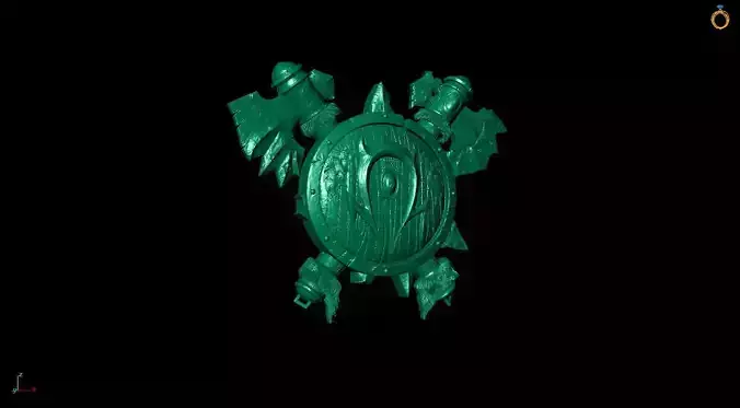 shield 3D print model 3D print model turtle 3D print model