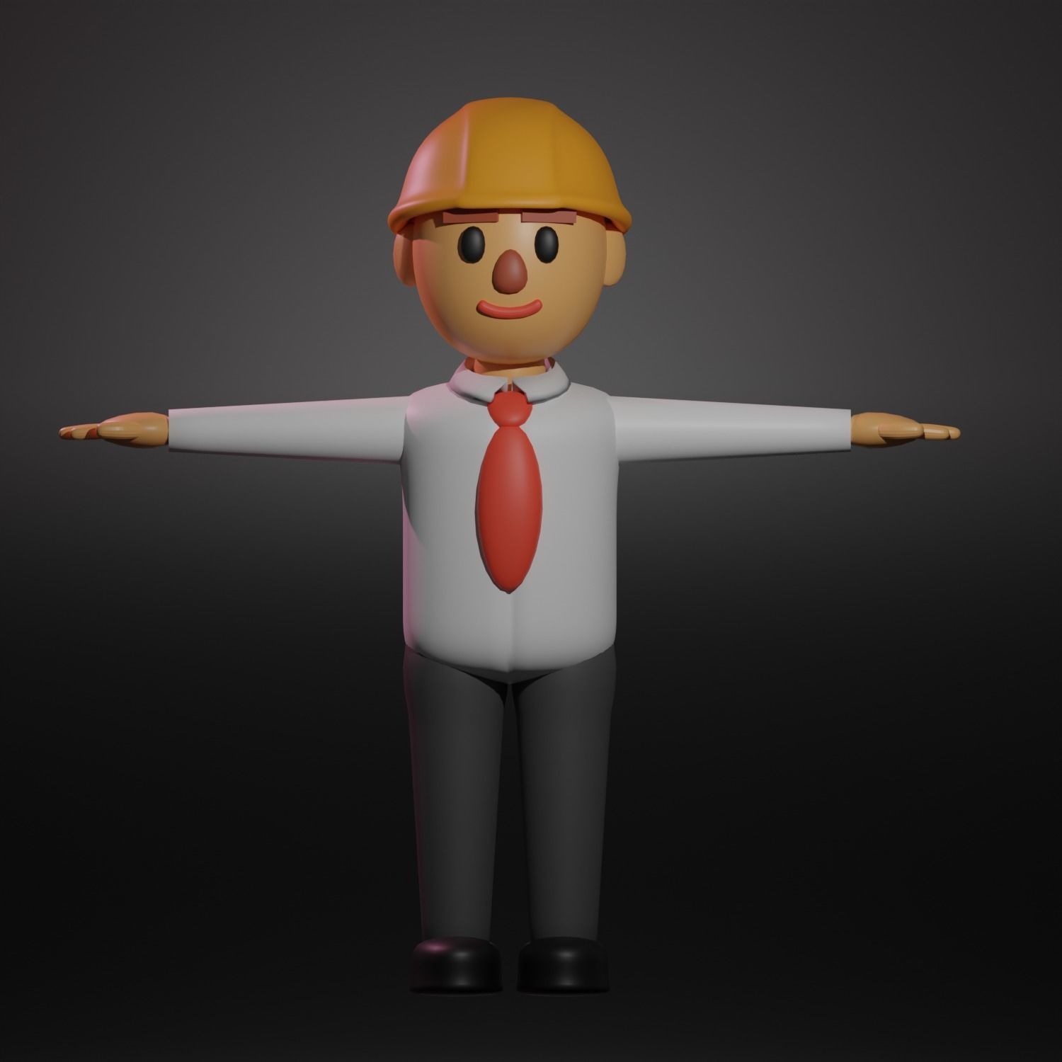 Cartoon character collection Low-poly 3D model_12