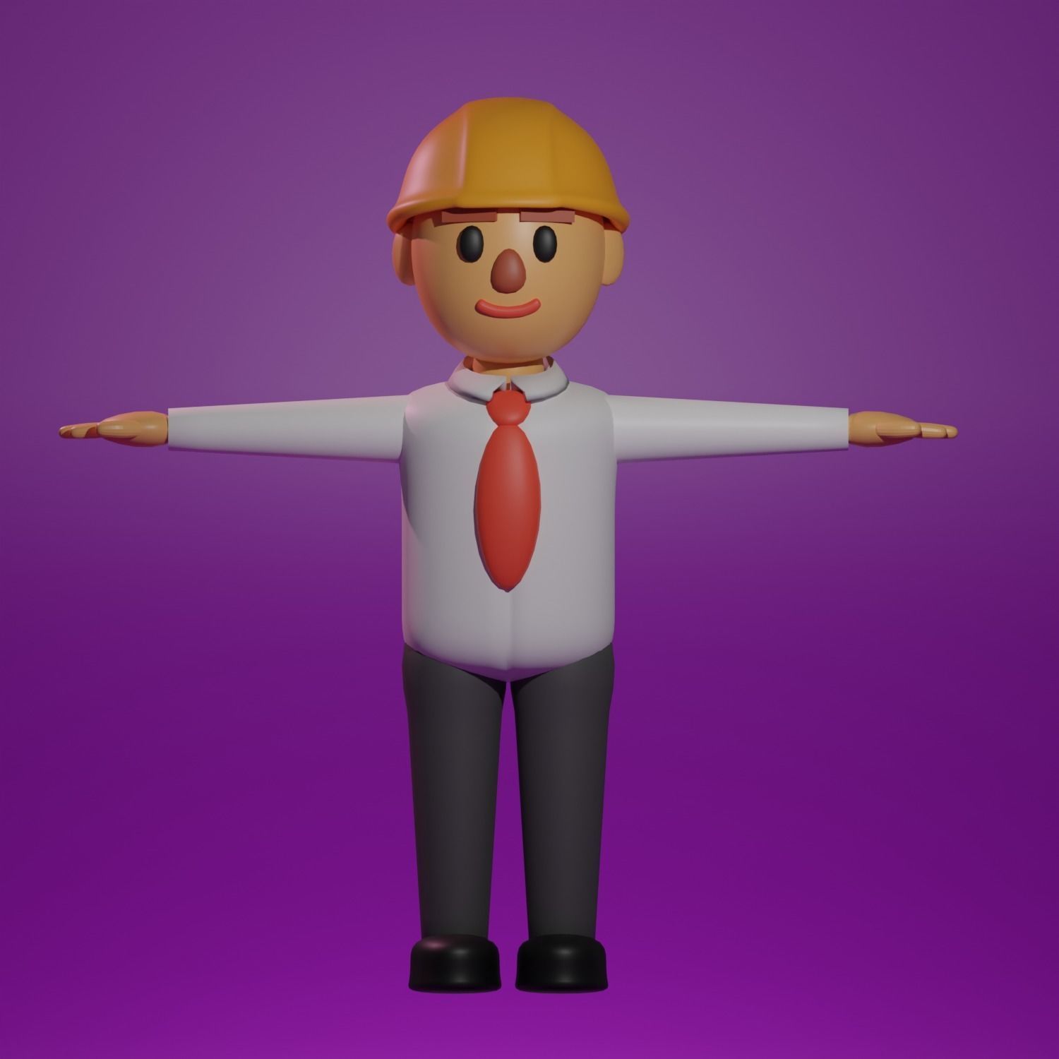 Cartoon character collection Low-poly 3D model_2