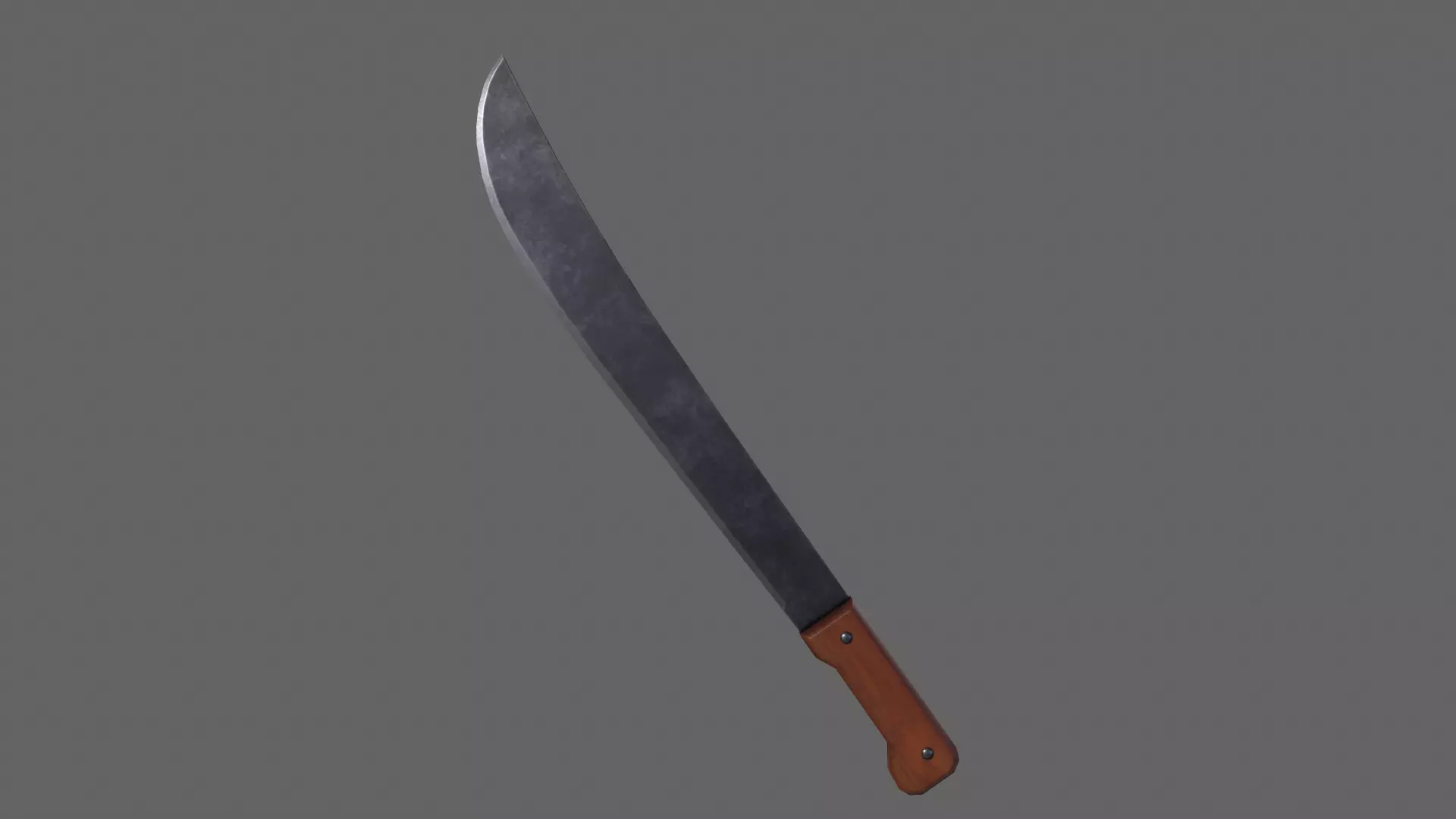 PBR Machete V2b Low-poly 3D model_0