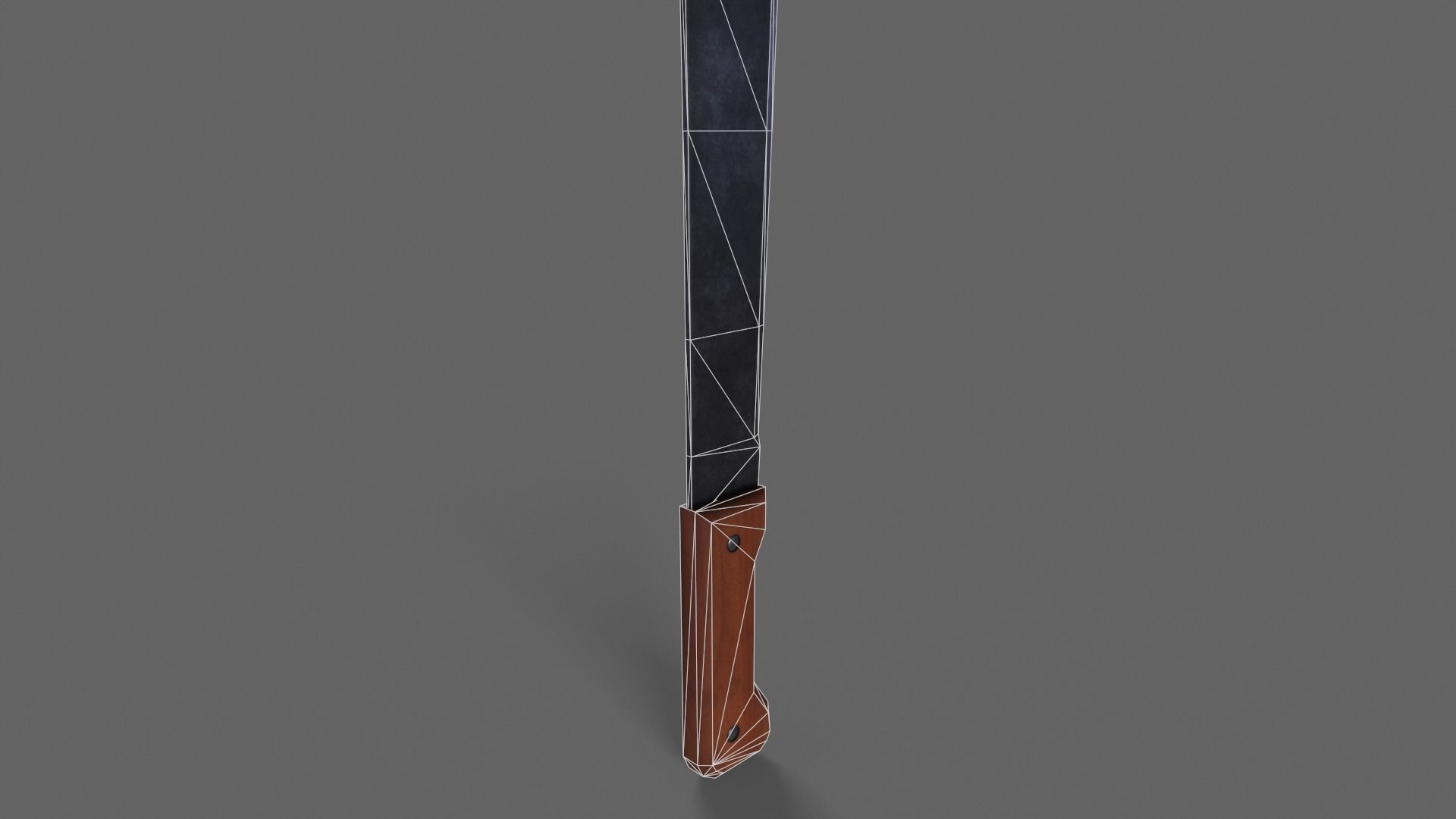 PBR Machete V2b Low-poly 3D model_10