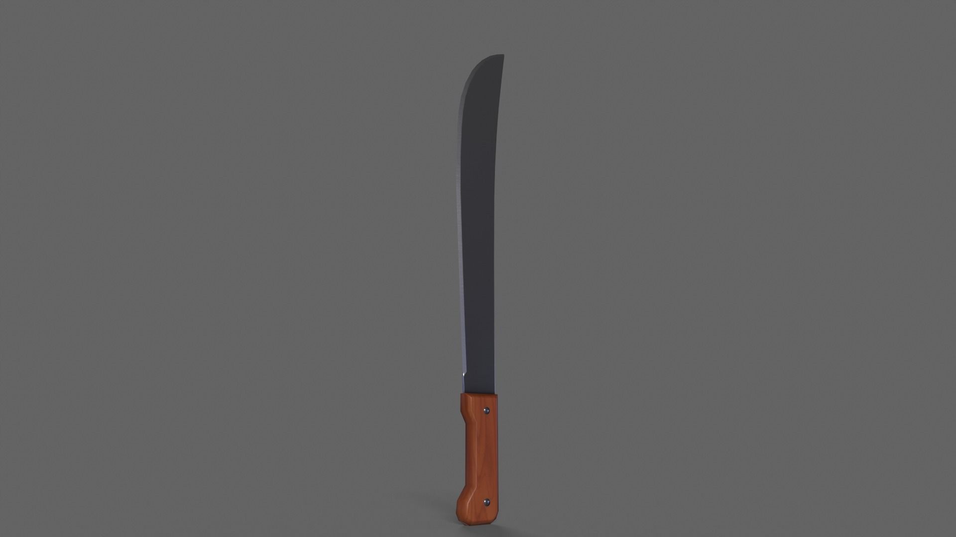 PBR Machete V2b Low-poly 3D model_5