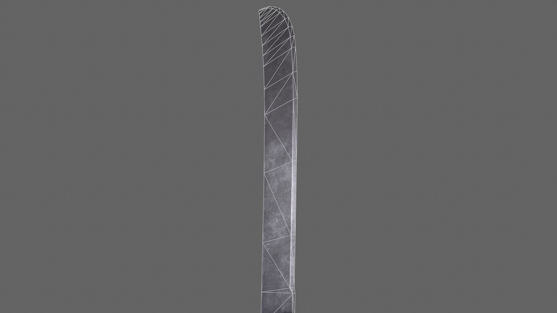 PBR Machete V2b Low-poly 3D model_13