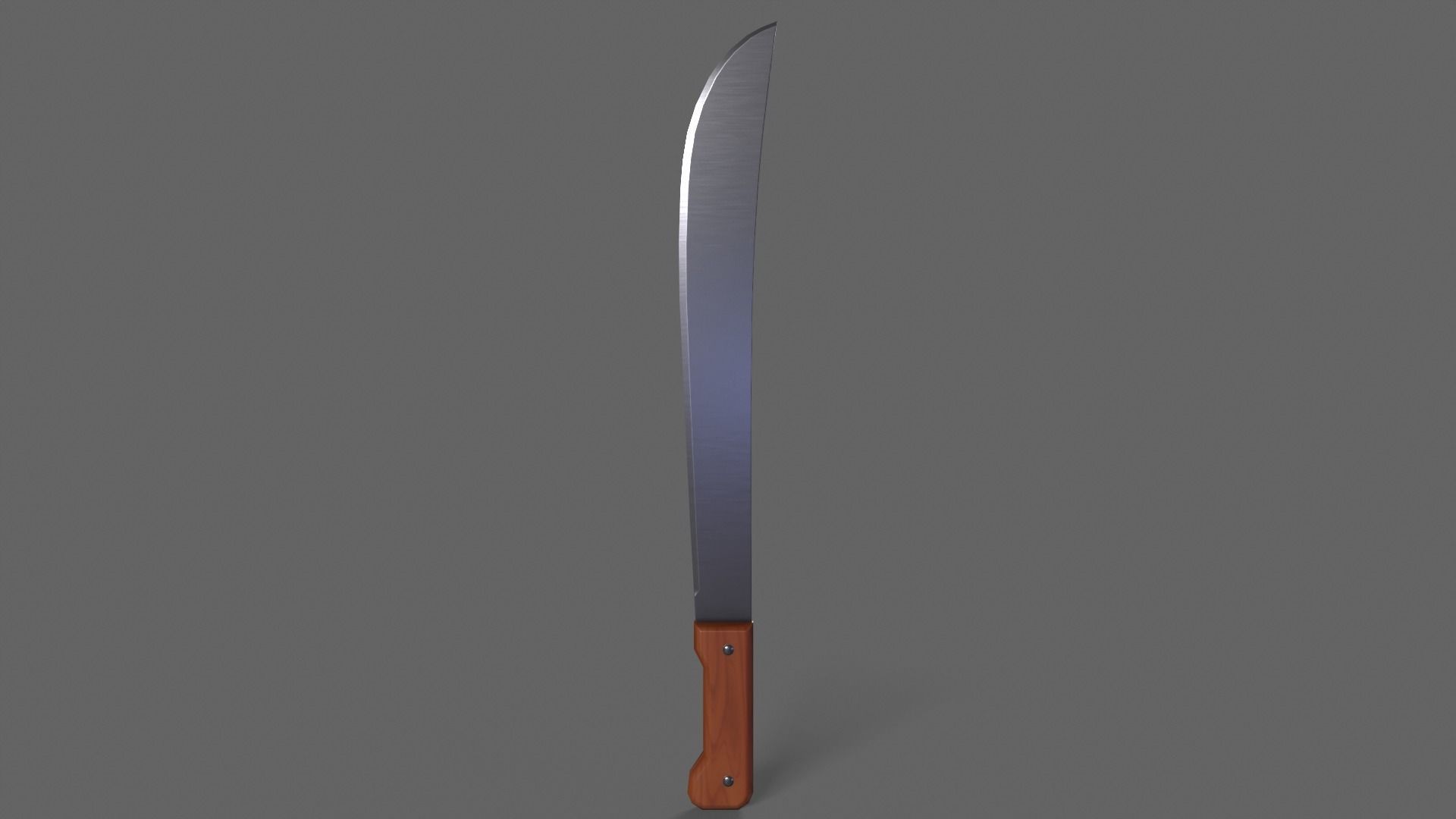 PBR Machete V2b Low-poly 3D model_2