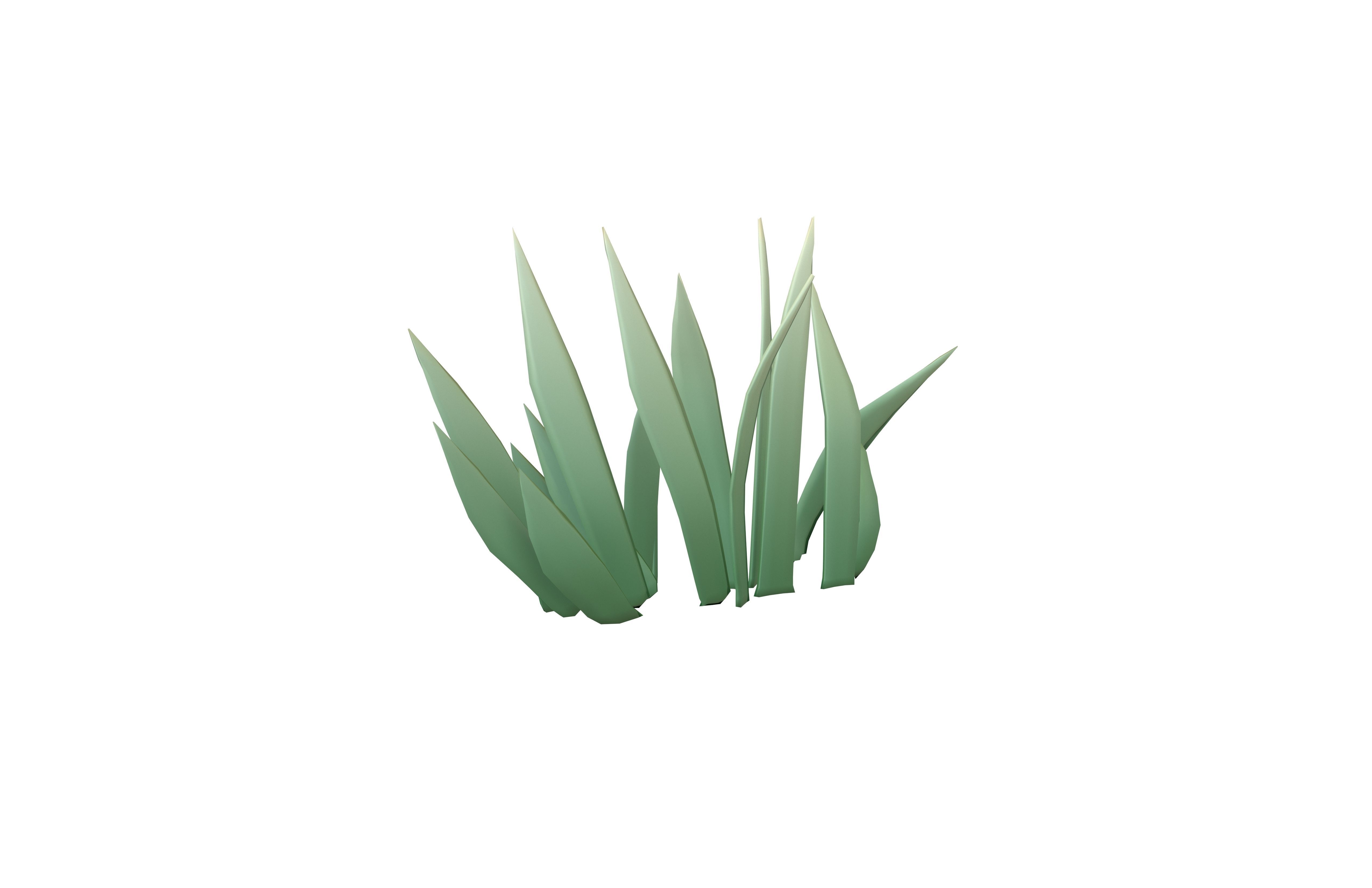 Cartoon Grass v1 002 Low-poly 3D model_1