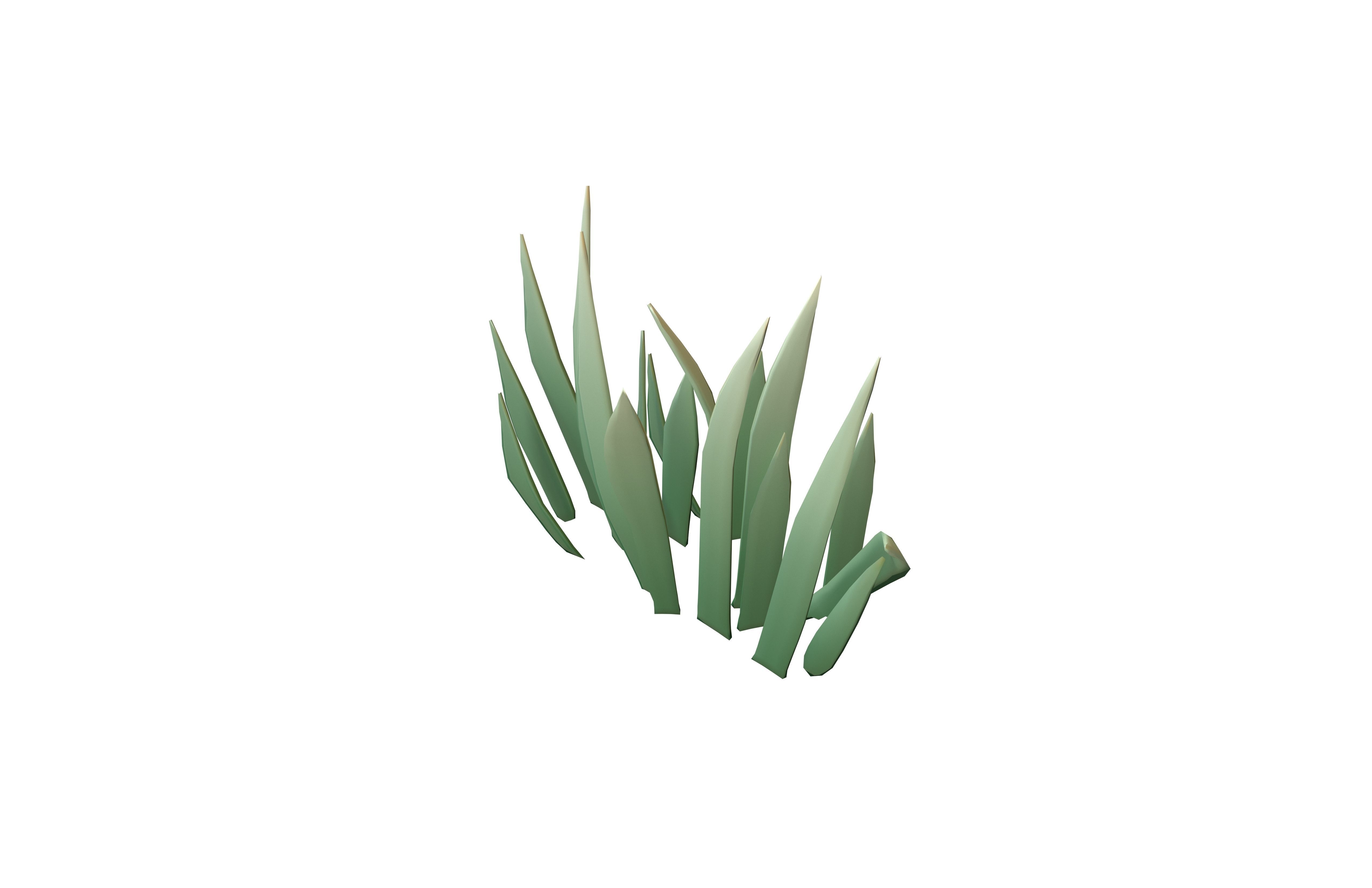 Cartoon Grass v1 002 Low-poly 3D model_2