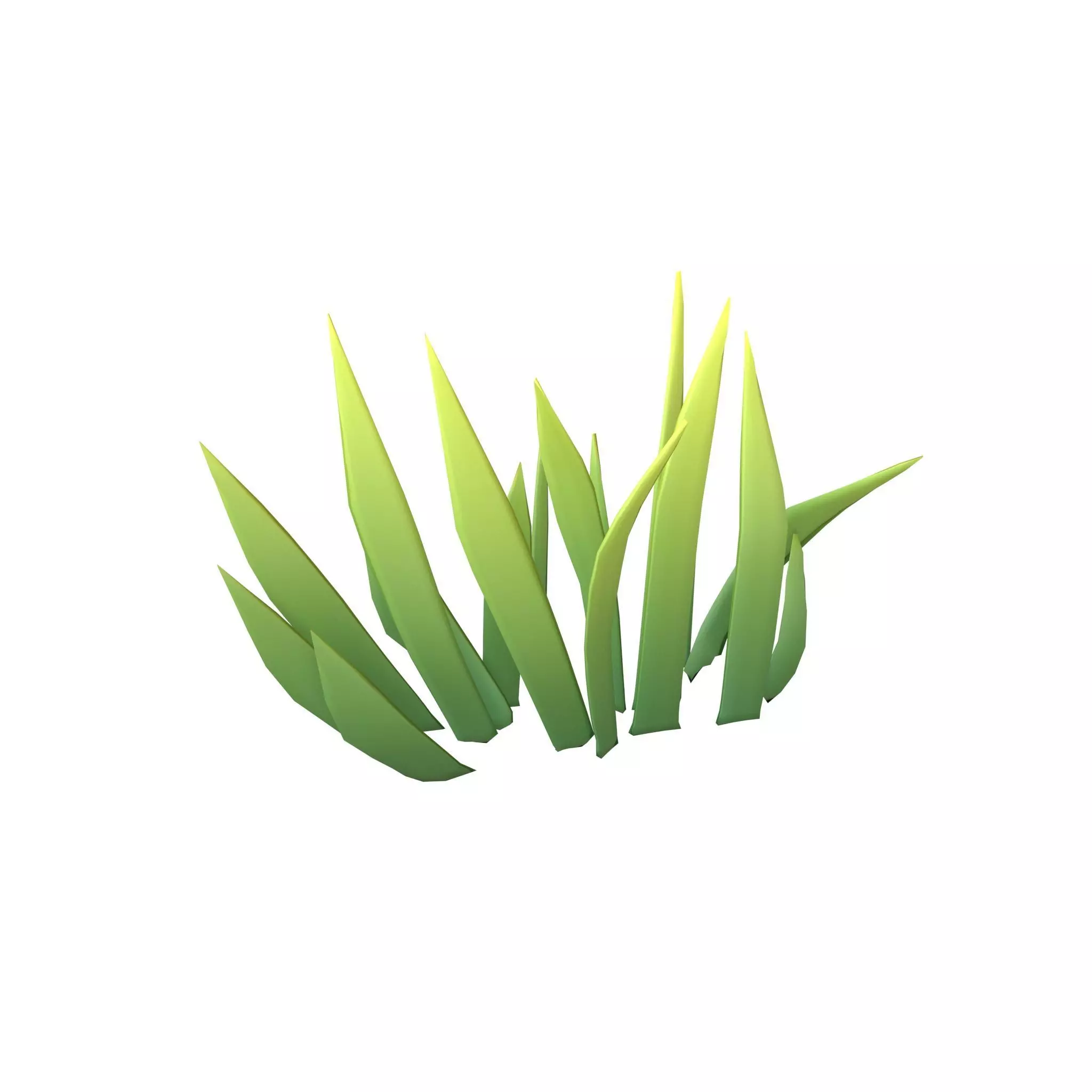 Cartoon Grass v1 003 Low-poly 3D model_0