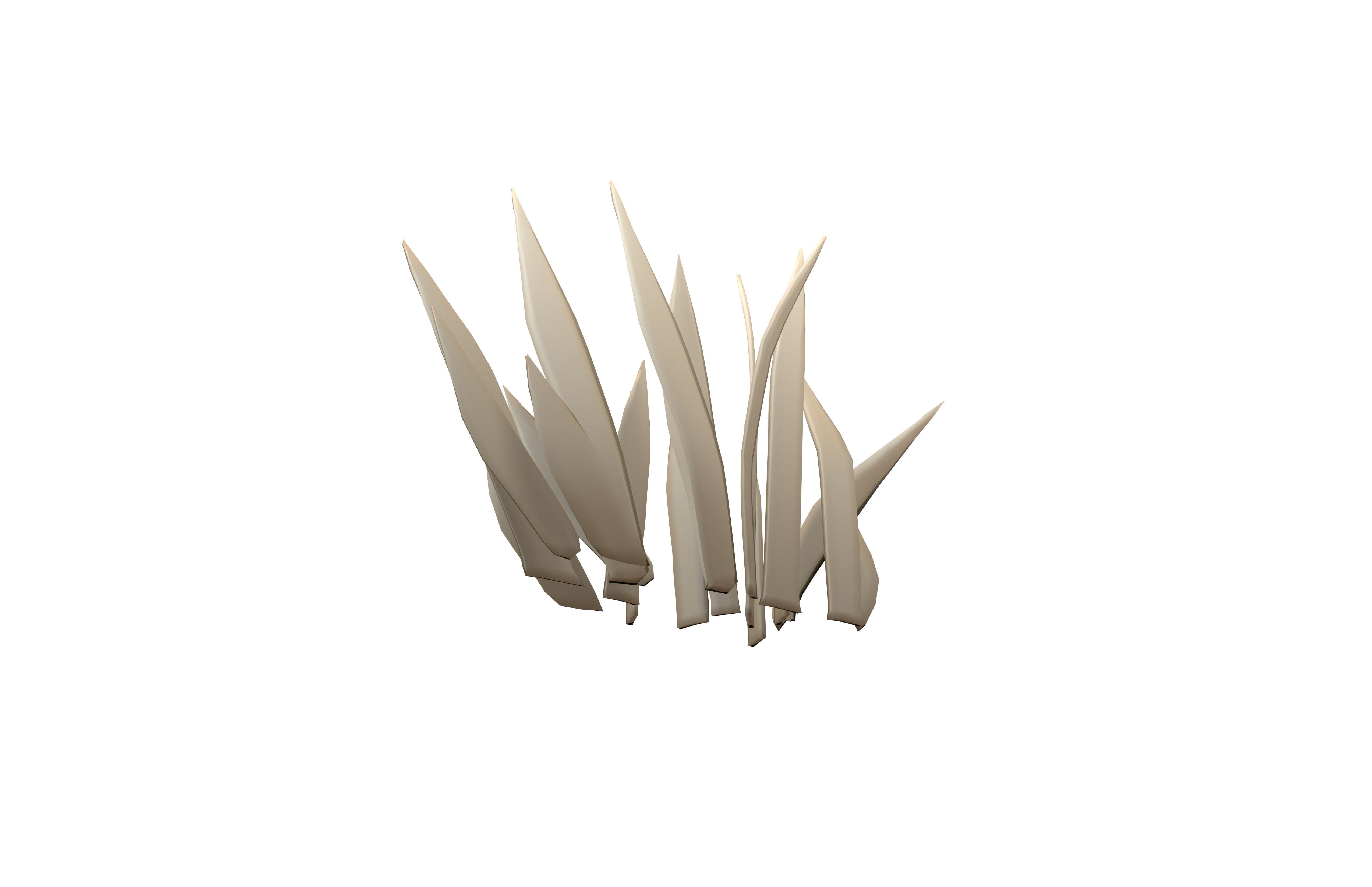 Cartoon Grass v1 004 Low-poly 3D model_3