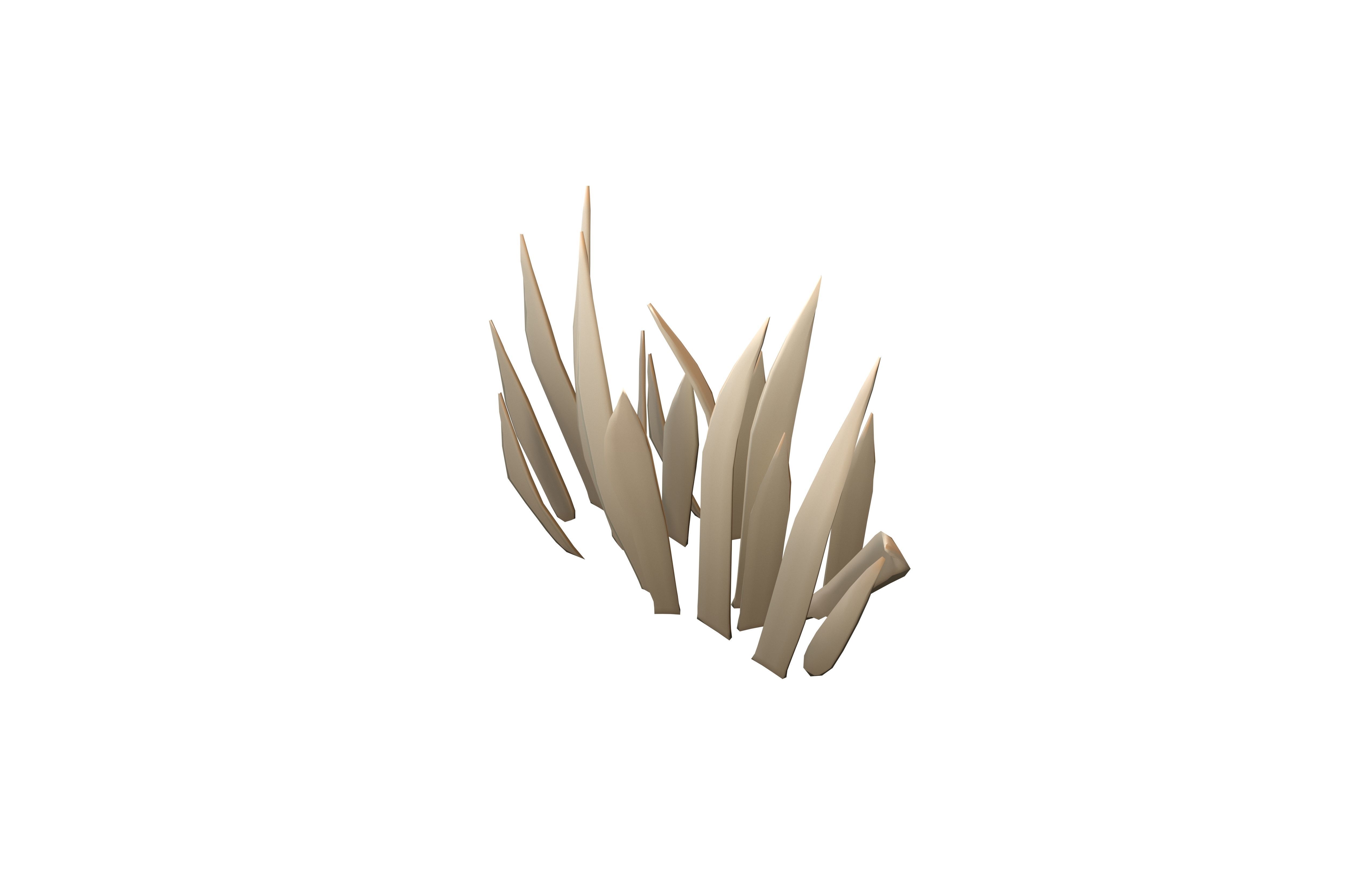 Cartoon Grass v1 004 Low-poly 3D model_2