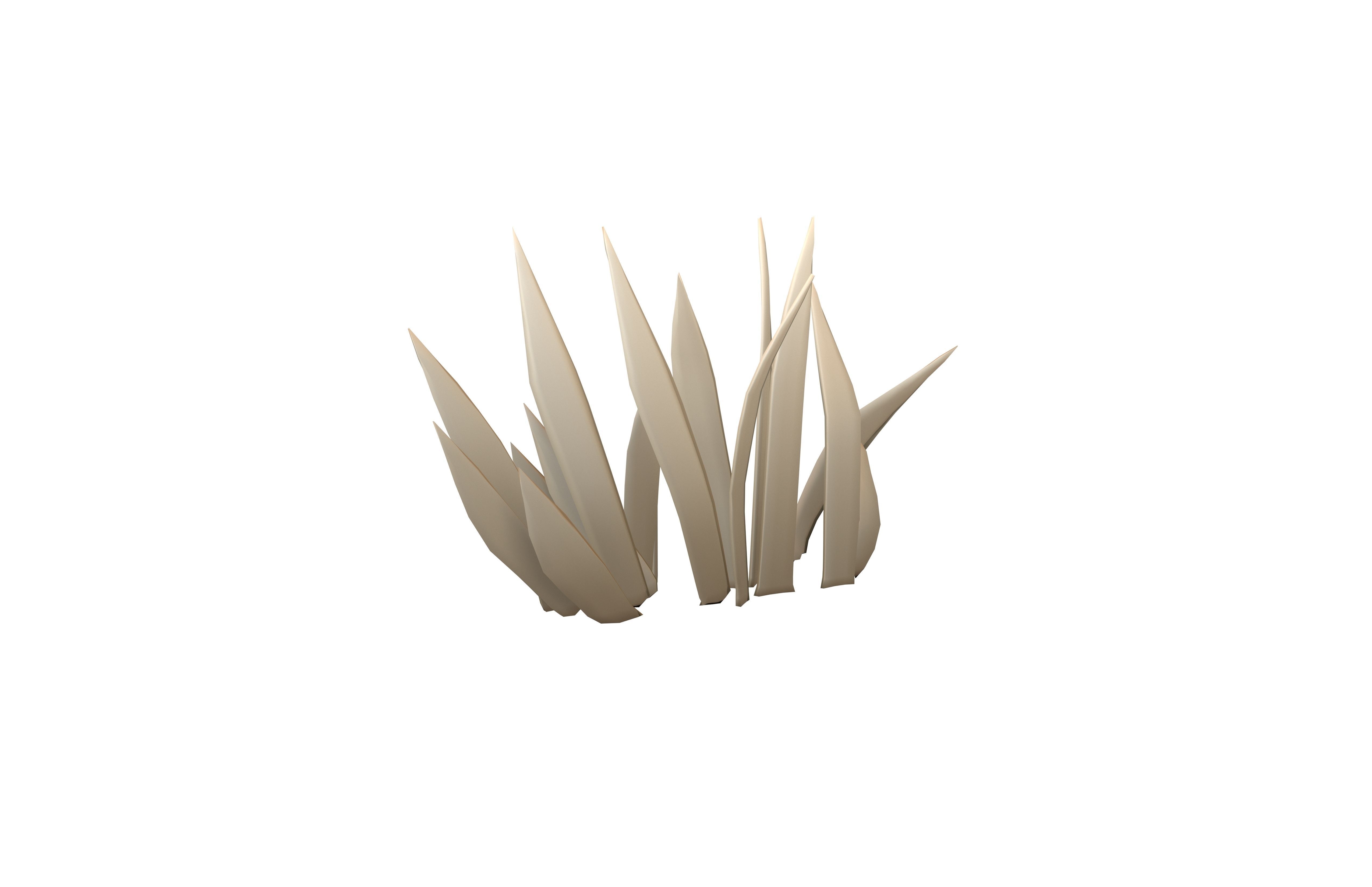 Cartoon Grass v1 004 Low-poly 3D model_1