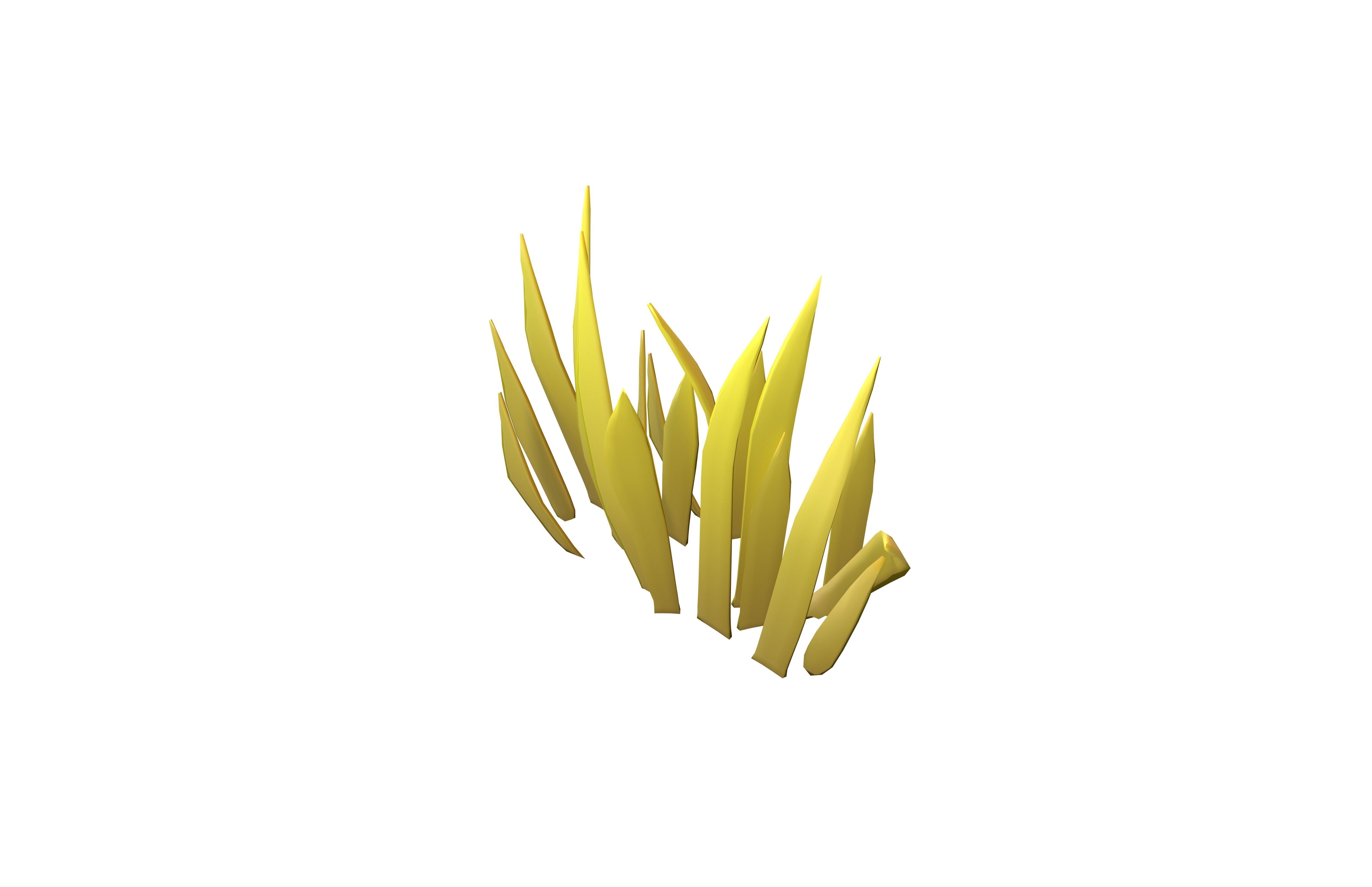 Cartoon Grass v1 005 Low-poly 3D model_2