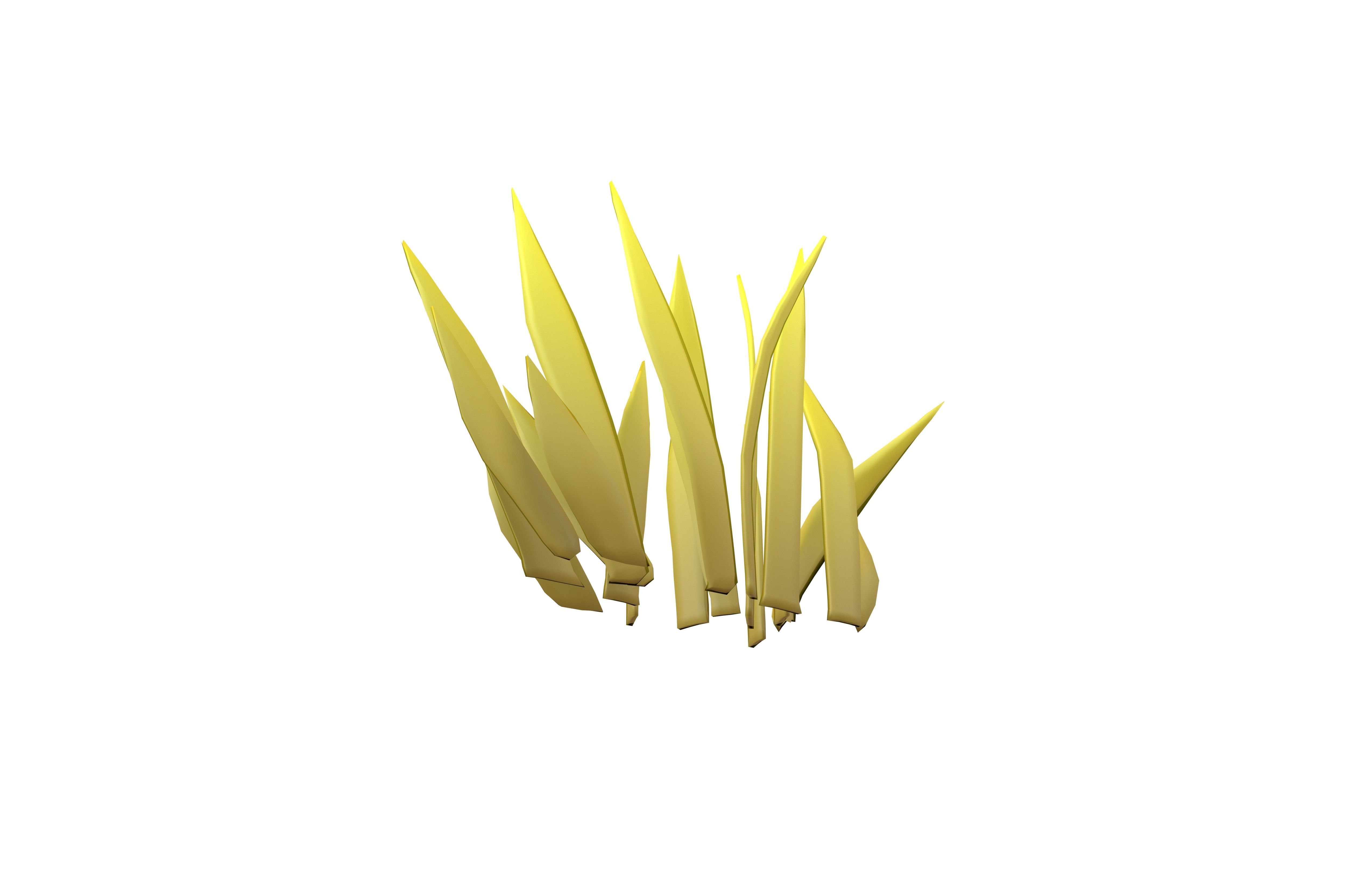 Cartoon Grass v1 005 Low-poly 3D model_3