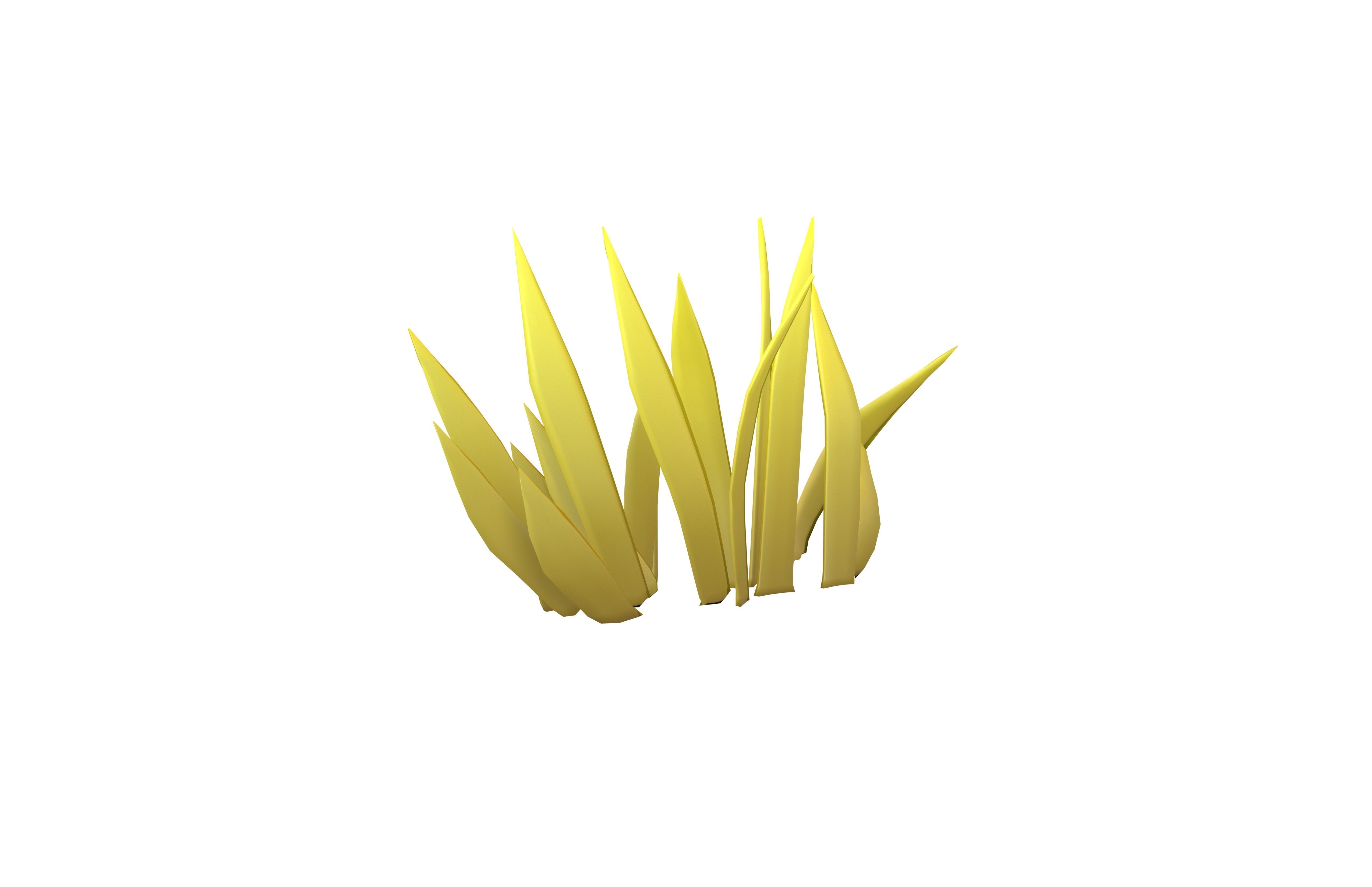 Cartoon Grass v1 005 Low-poly 3D model_1