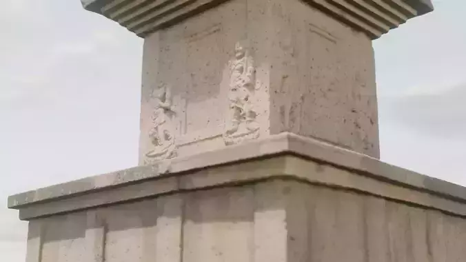 Five-story West Stone Pagoda at Janghang-ri Temple Site