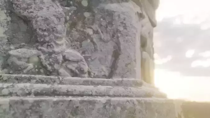 Standing Stone Standing Buddha at Janghang-ri Temple Site