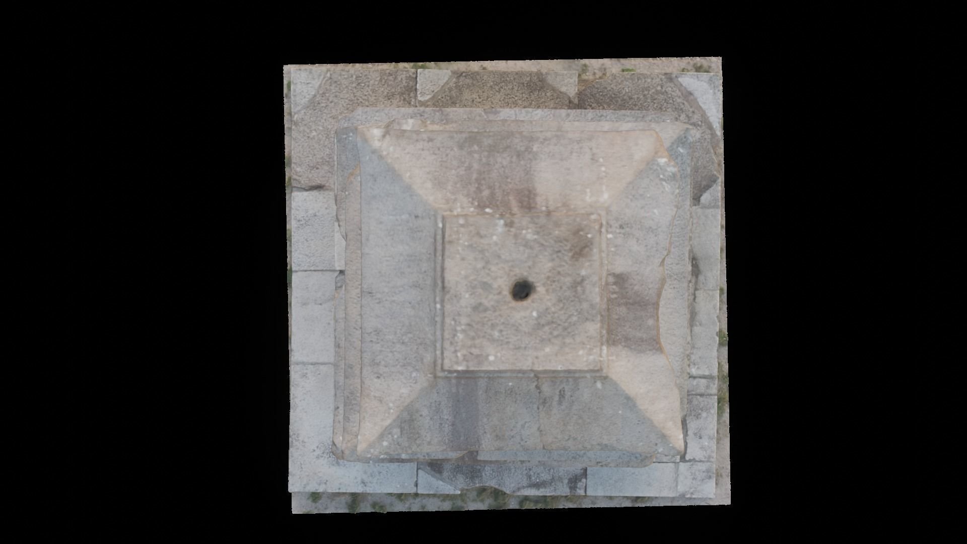 Three-story Stone Pagoda at Changnimsa Temple Site 3D model_4