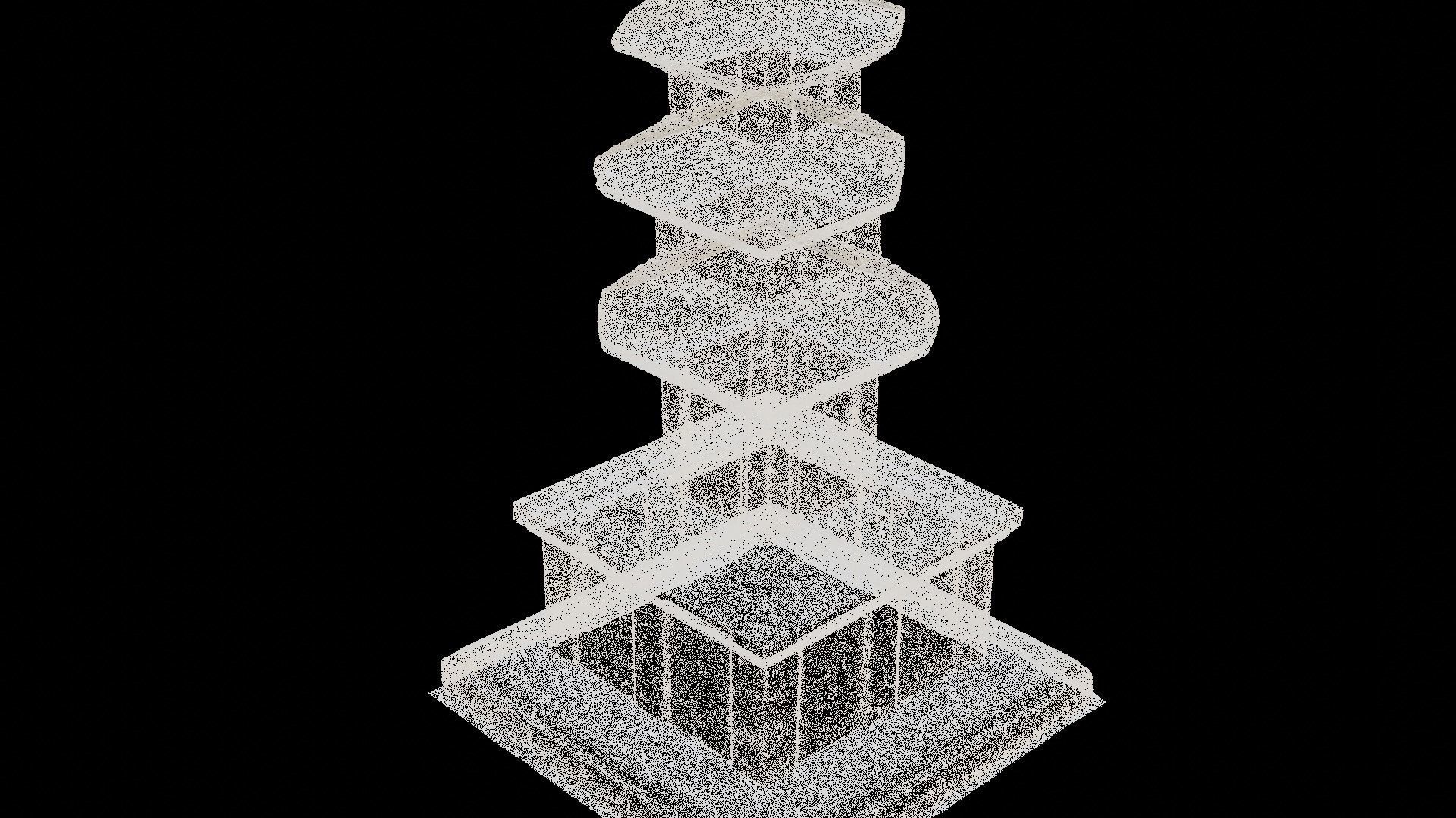 Three-story North Stone Pagoda at Namsa-ri 3D model_5