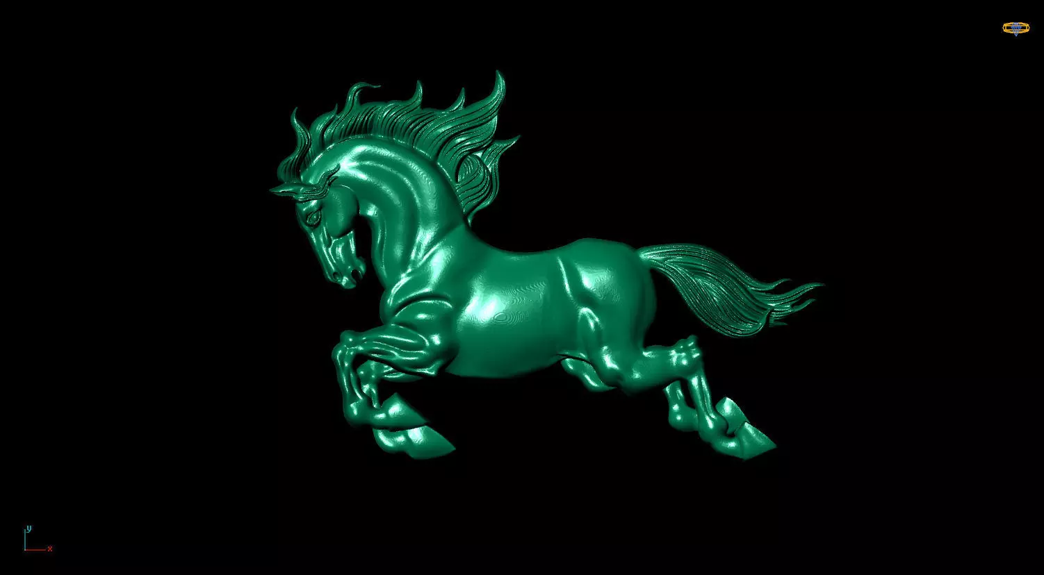 horse 3D print model 3D print model wallpaper hd 3D print model_0