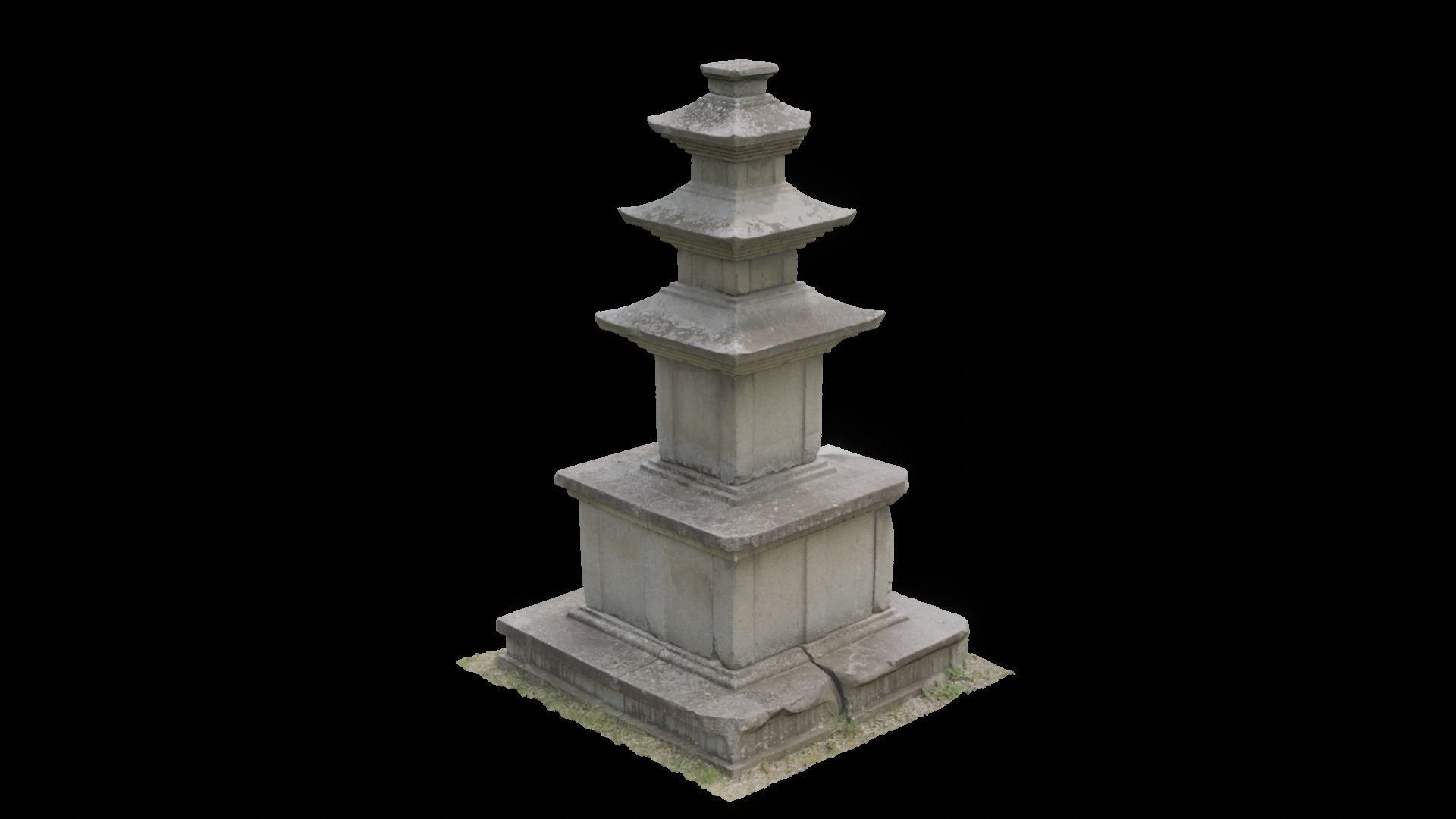 Three-story Stone Pagoda in Namsa-ri 3D model_1