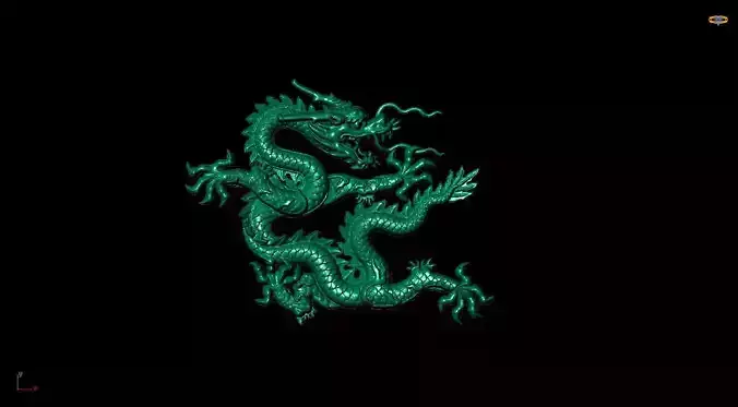 dragon 3D print model 3D print model chinese wallpaper