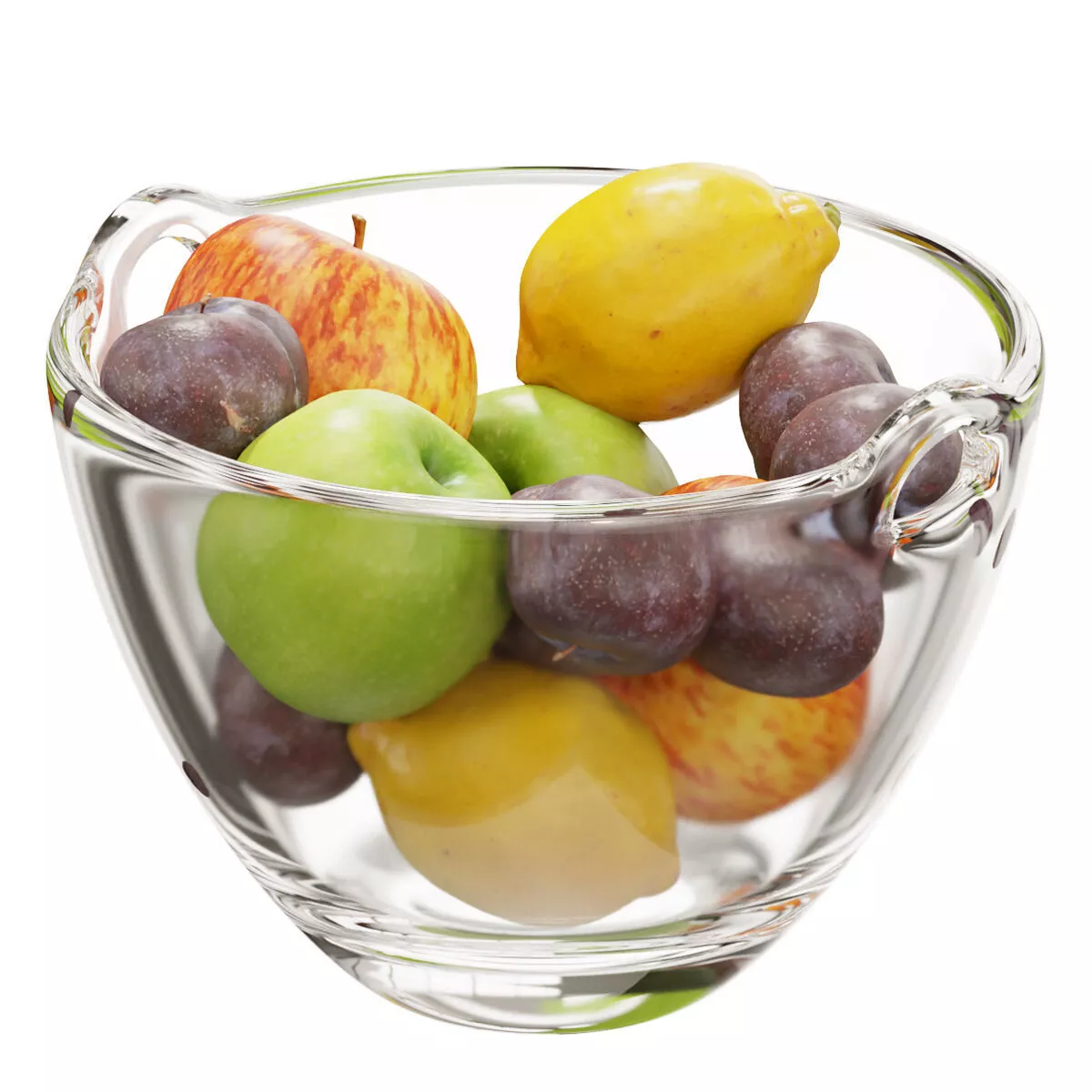 Ono fruit salad bowl set 02 3D model