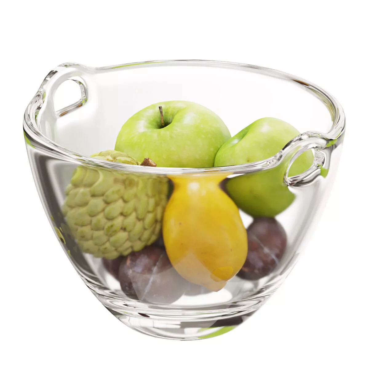 Ono fruit salad bowl set 03 3D model