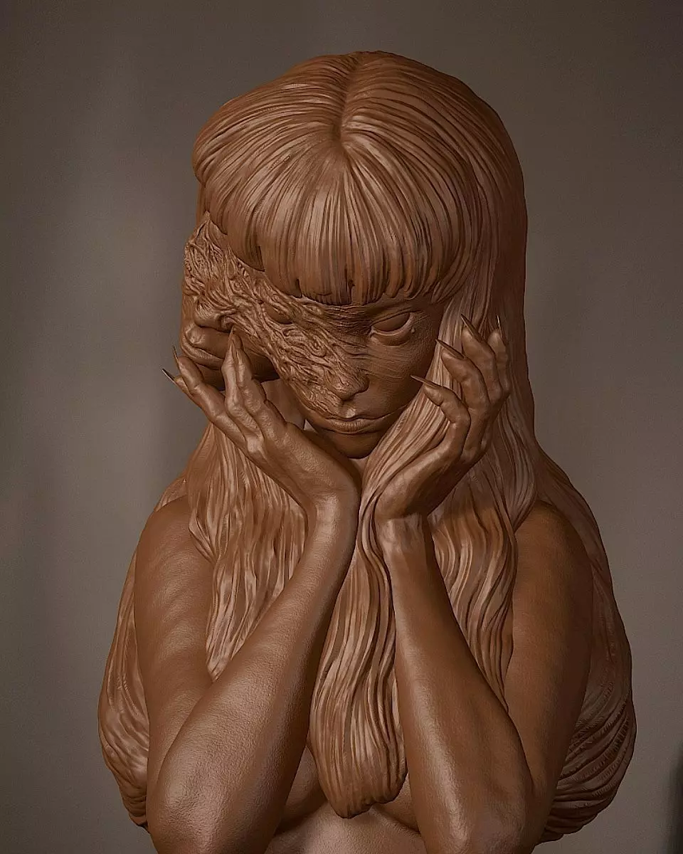 Tomie Junji ito 3D Model 3D print model_0