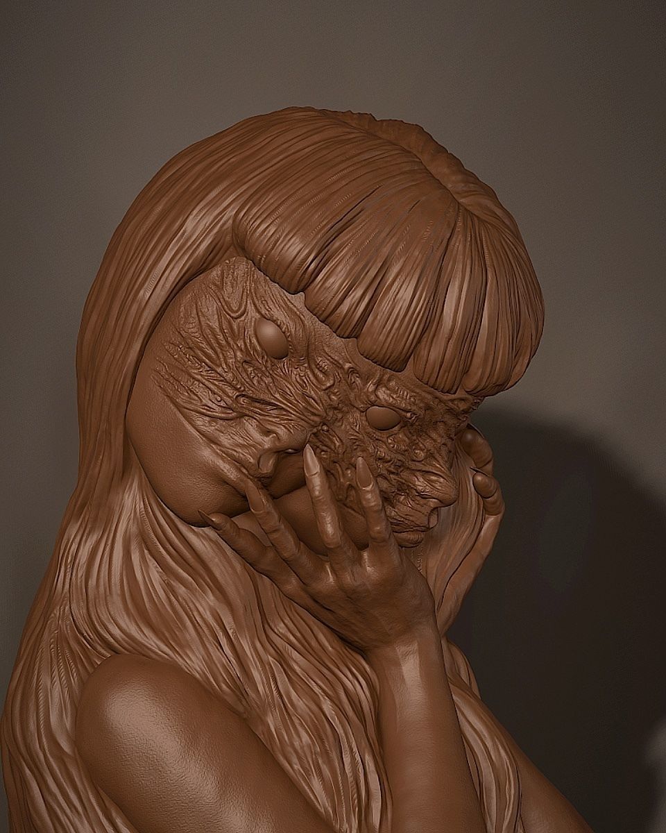 Tomie Junji ito 3D Model 3D print model_1