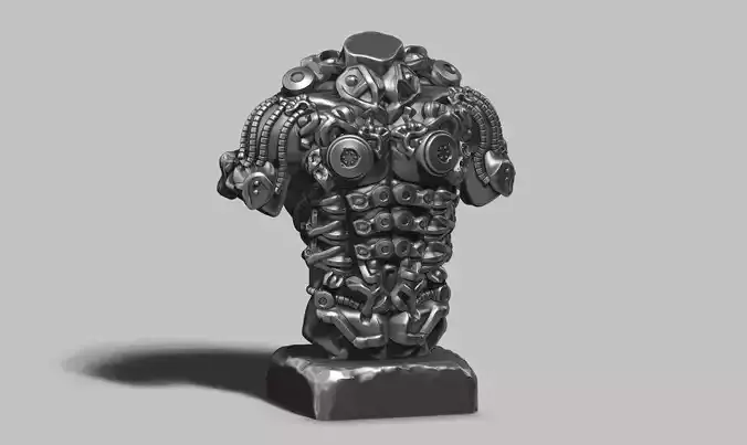 Torso robot sculpture a05 3D print model