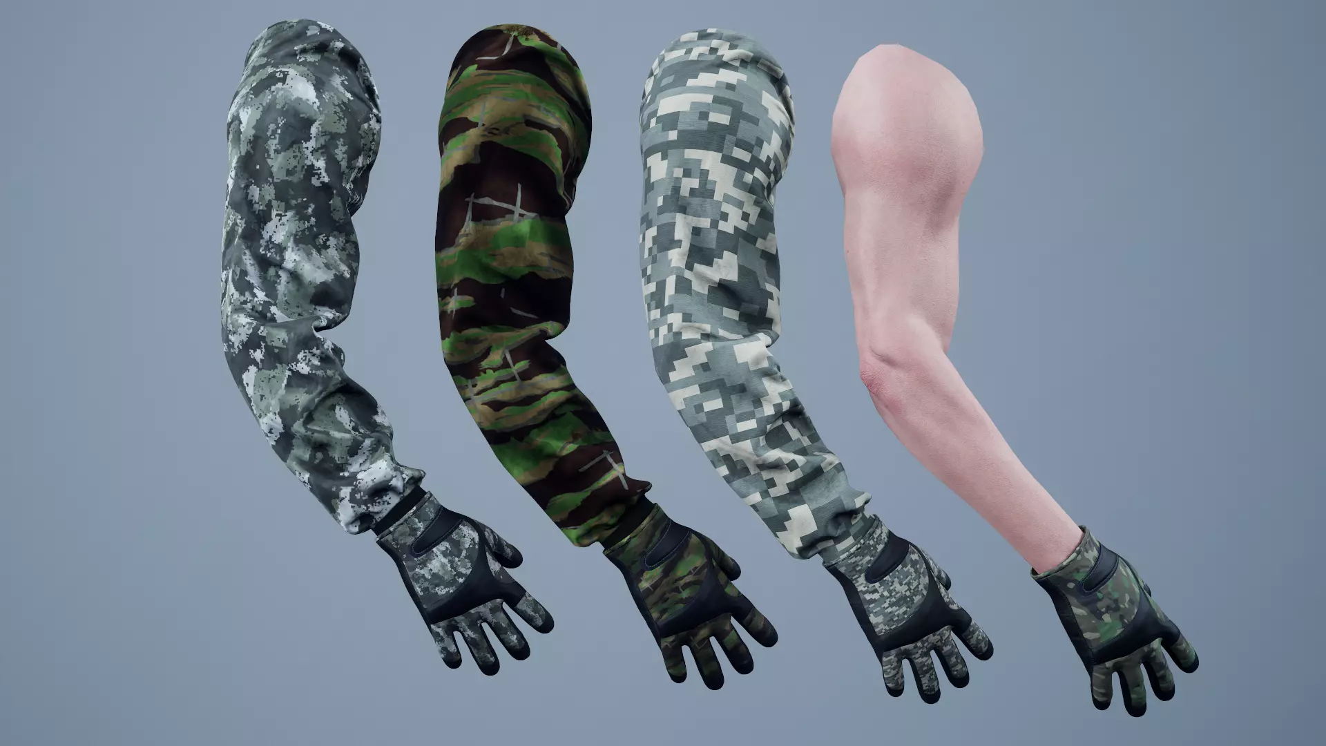 FPS First Person Arms - 04 Low-poly 3D model_0