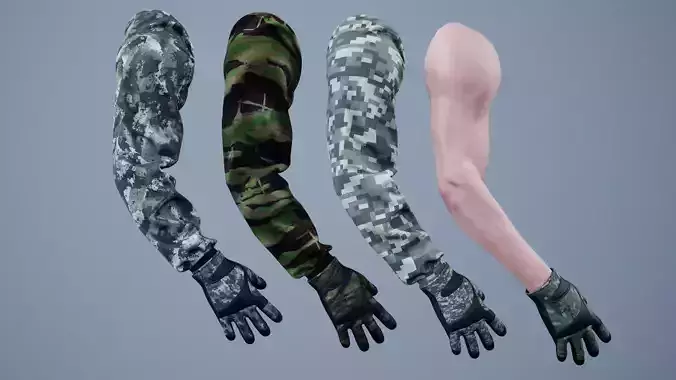 FPS First Person Arms - 04 Low-poly 3D model