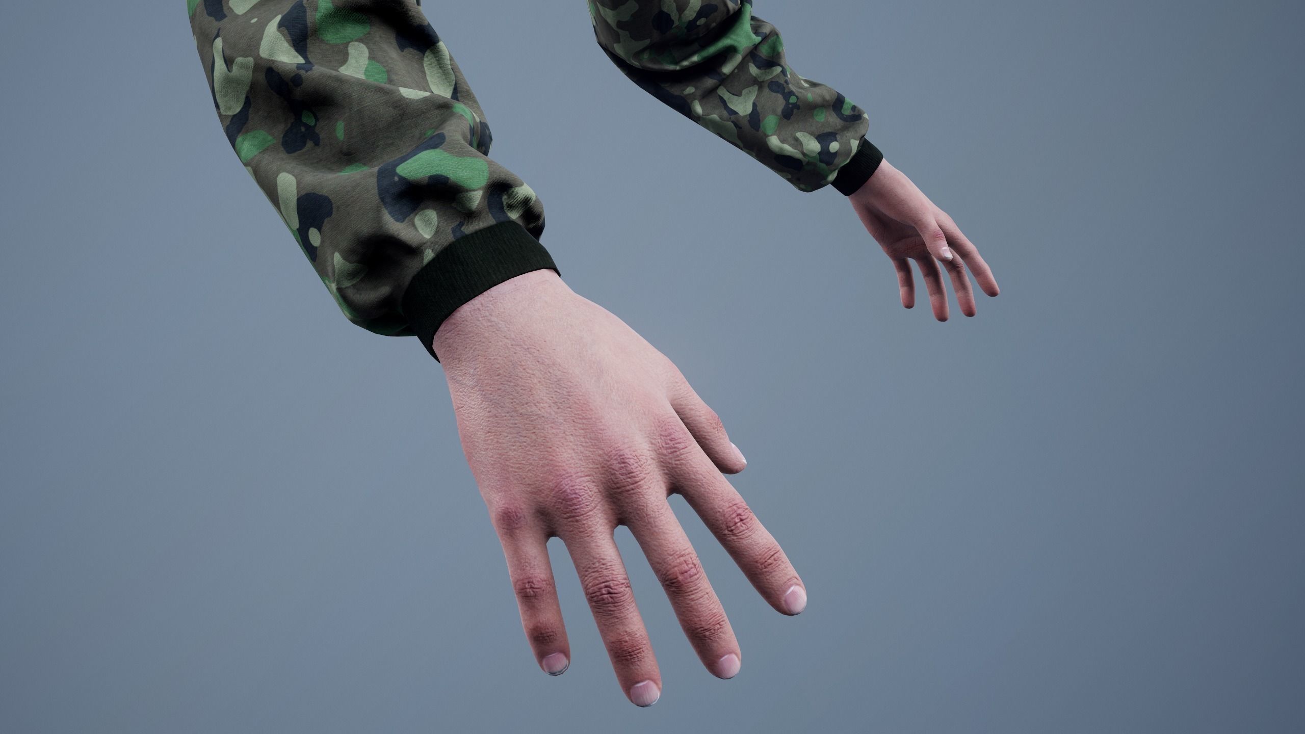 FPS First Person Arms - 04 Low-poly 3D model_6