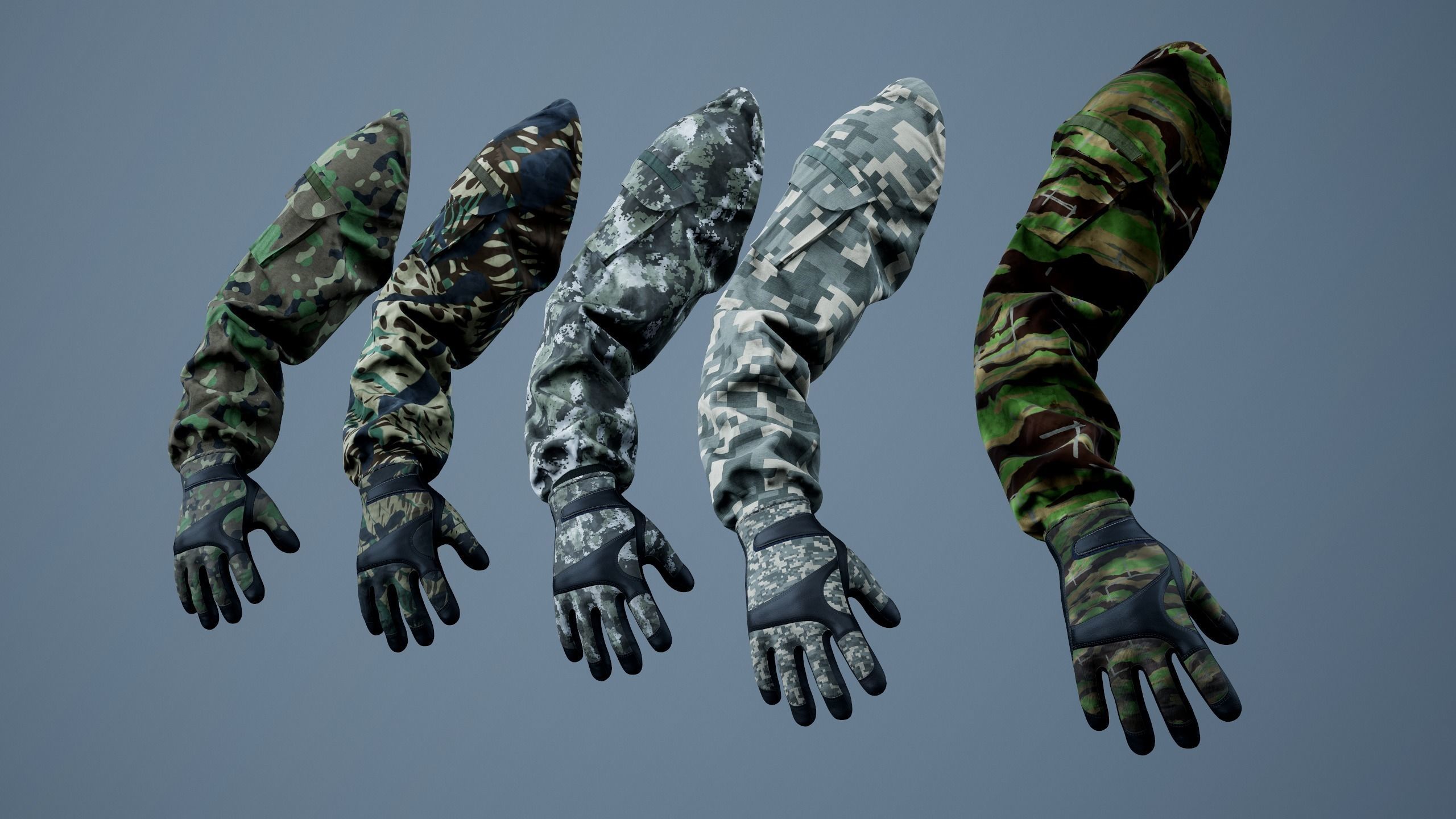 FPS First Person Arms - 04 Low-poly 3D model_8