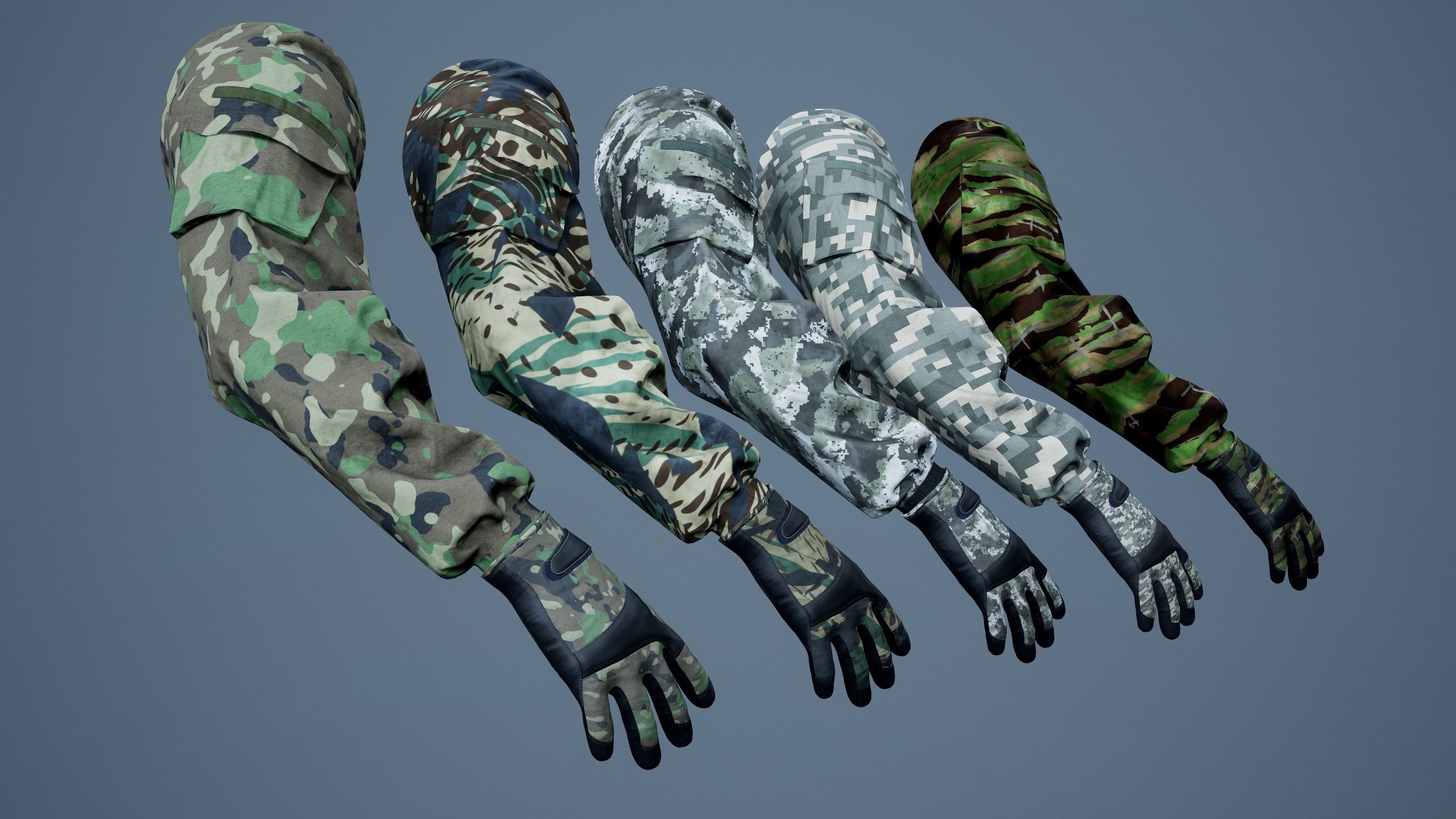 FPS First Person Arms - 04 Low-poly 3D model_12