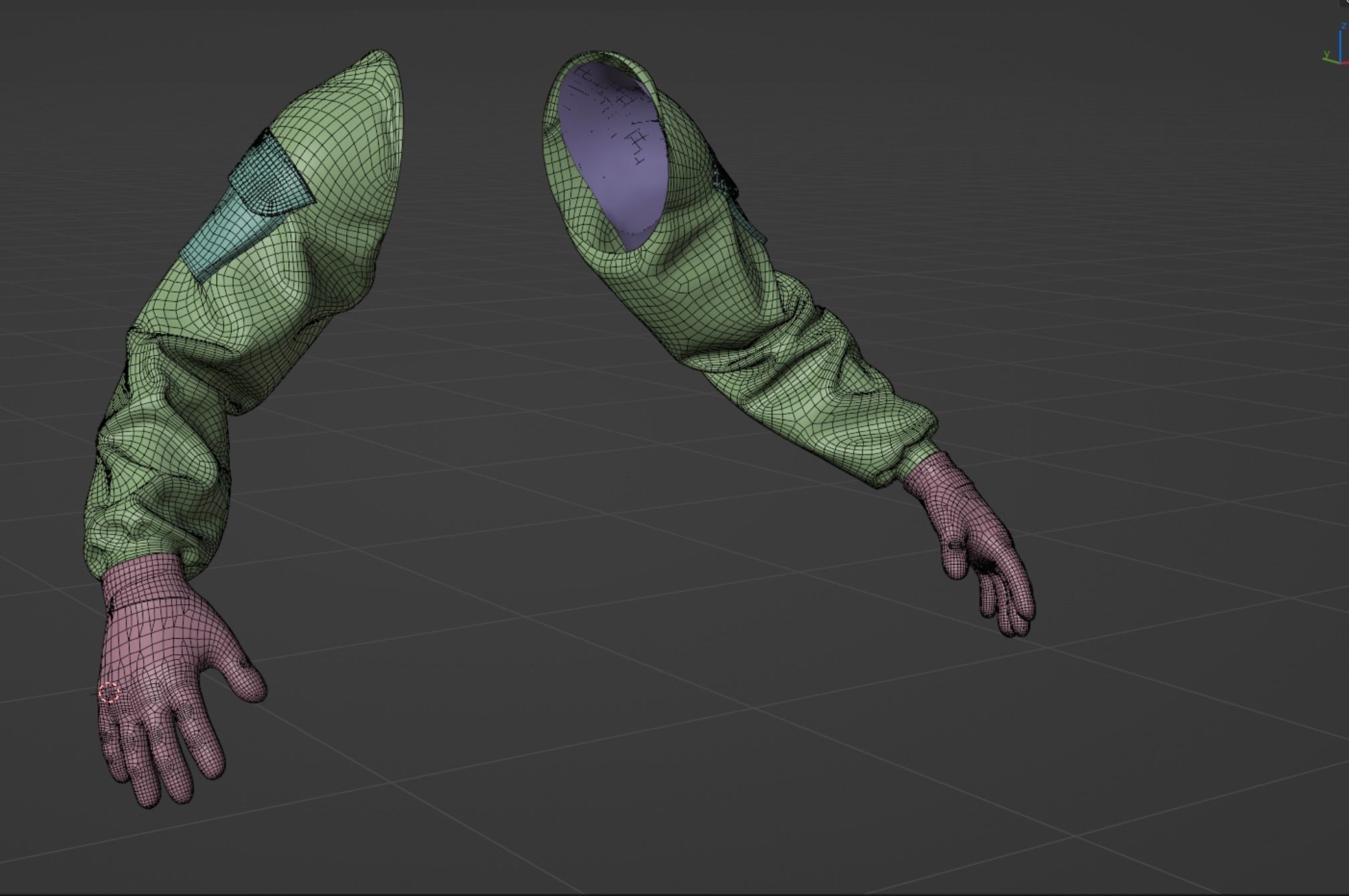 FPS First Person Arms - 04 Low-poly 3D model_21