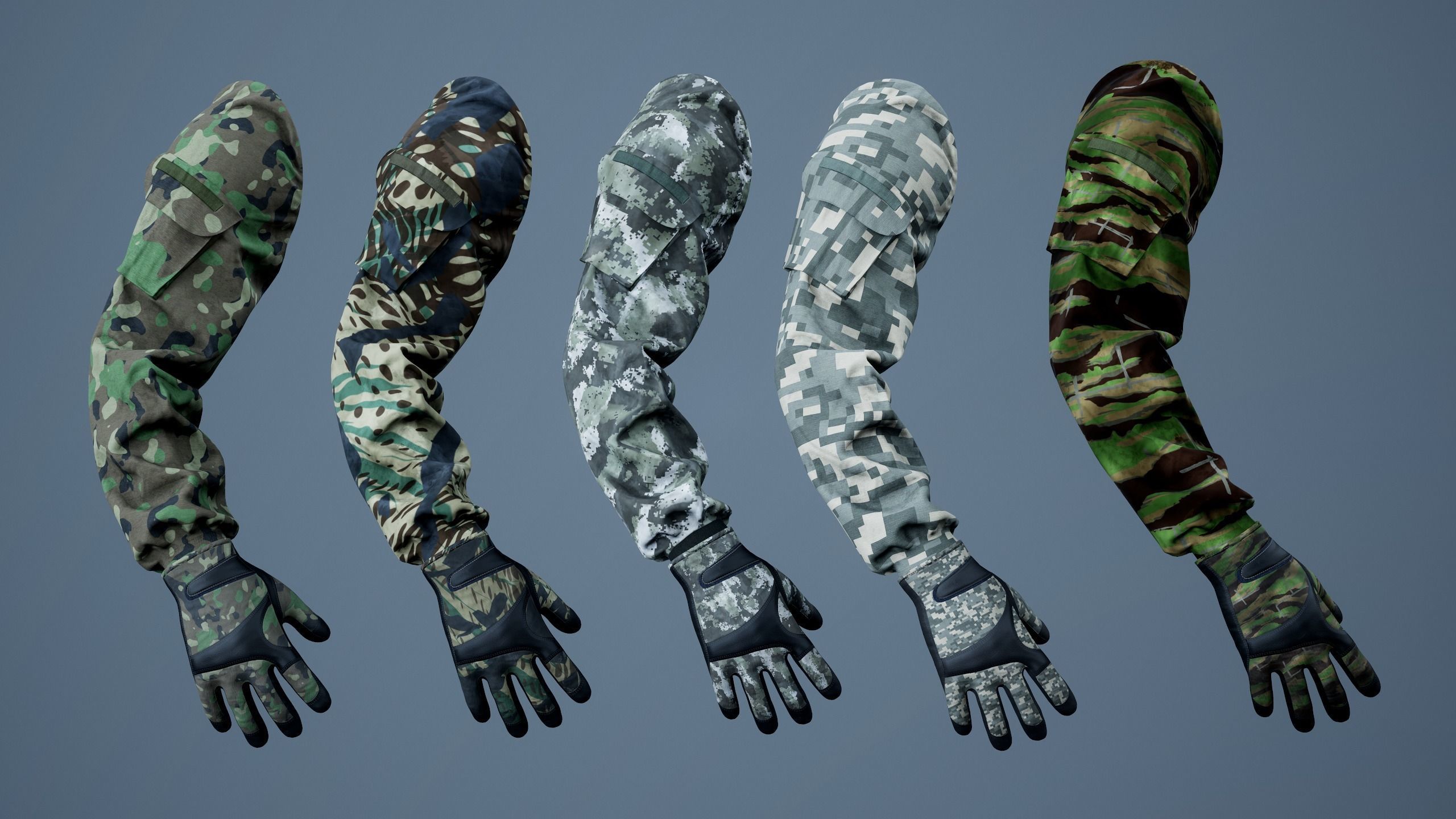 FPS First Person Arms - 04 Low-poly 3D model_7