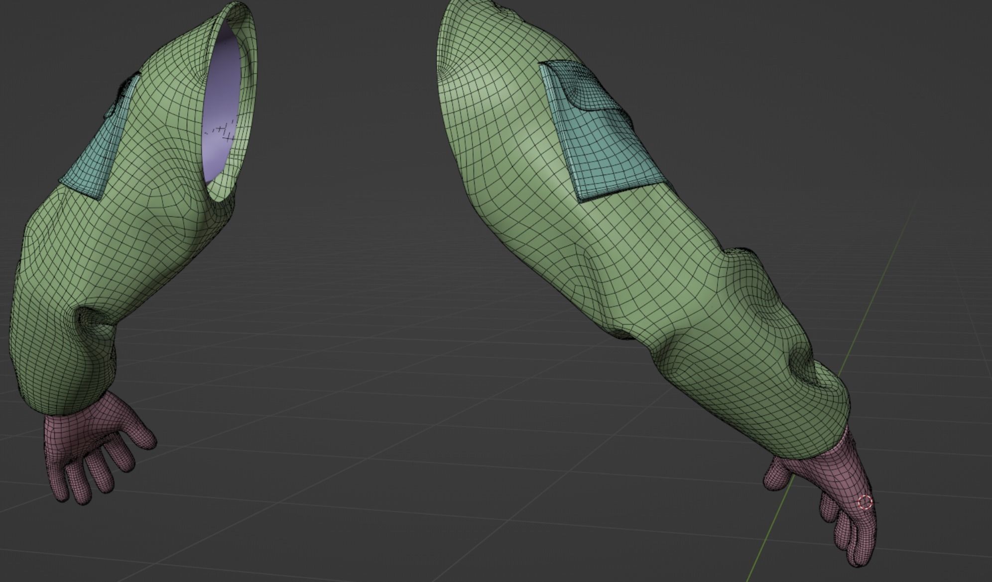 FPS First Person Arms - 04 Low-poly 3D model_22