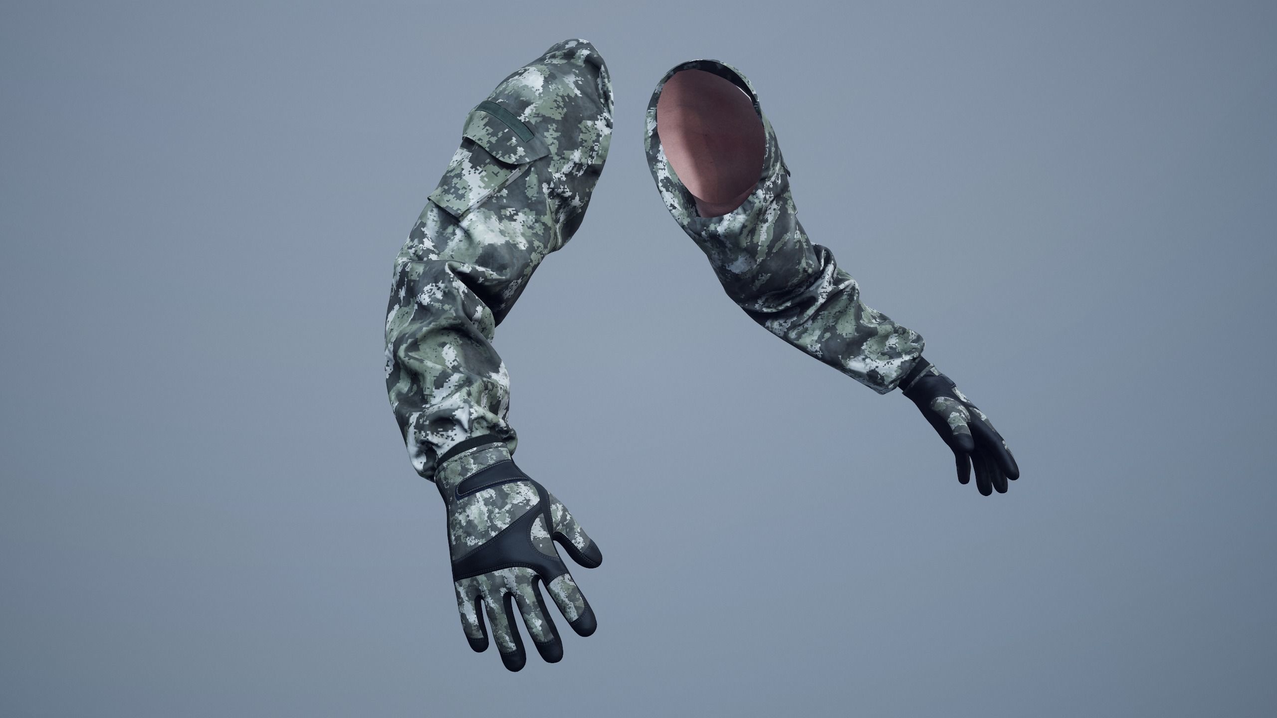 FPS First Person Arms - 04 Low-poly 3D model_1