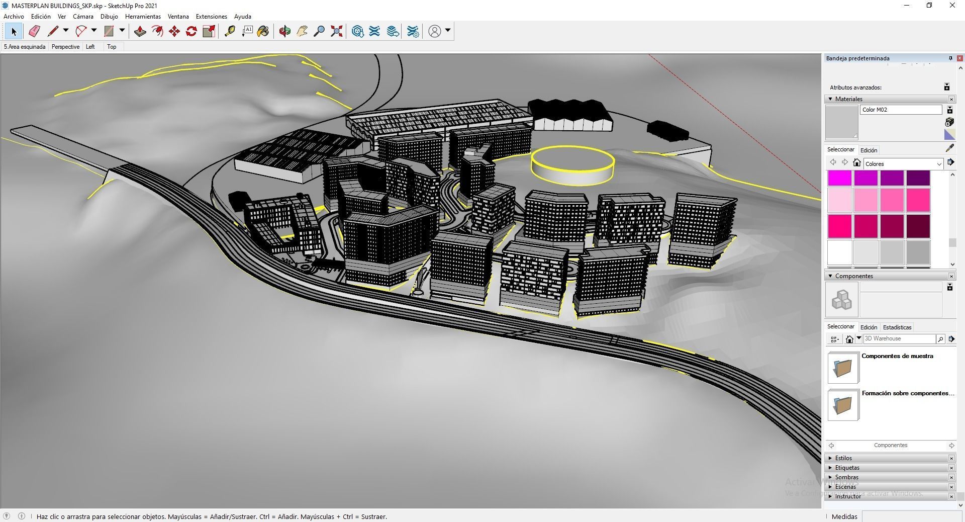 Mixed Used Masterplan Buildings 3D model_15