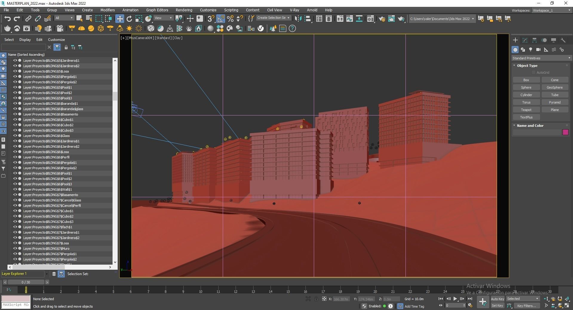 Mixed Used Masterplan Buildings 3D model_18