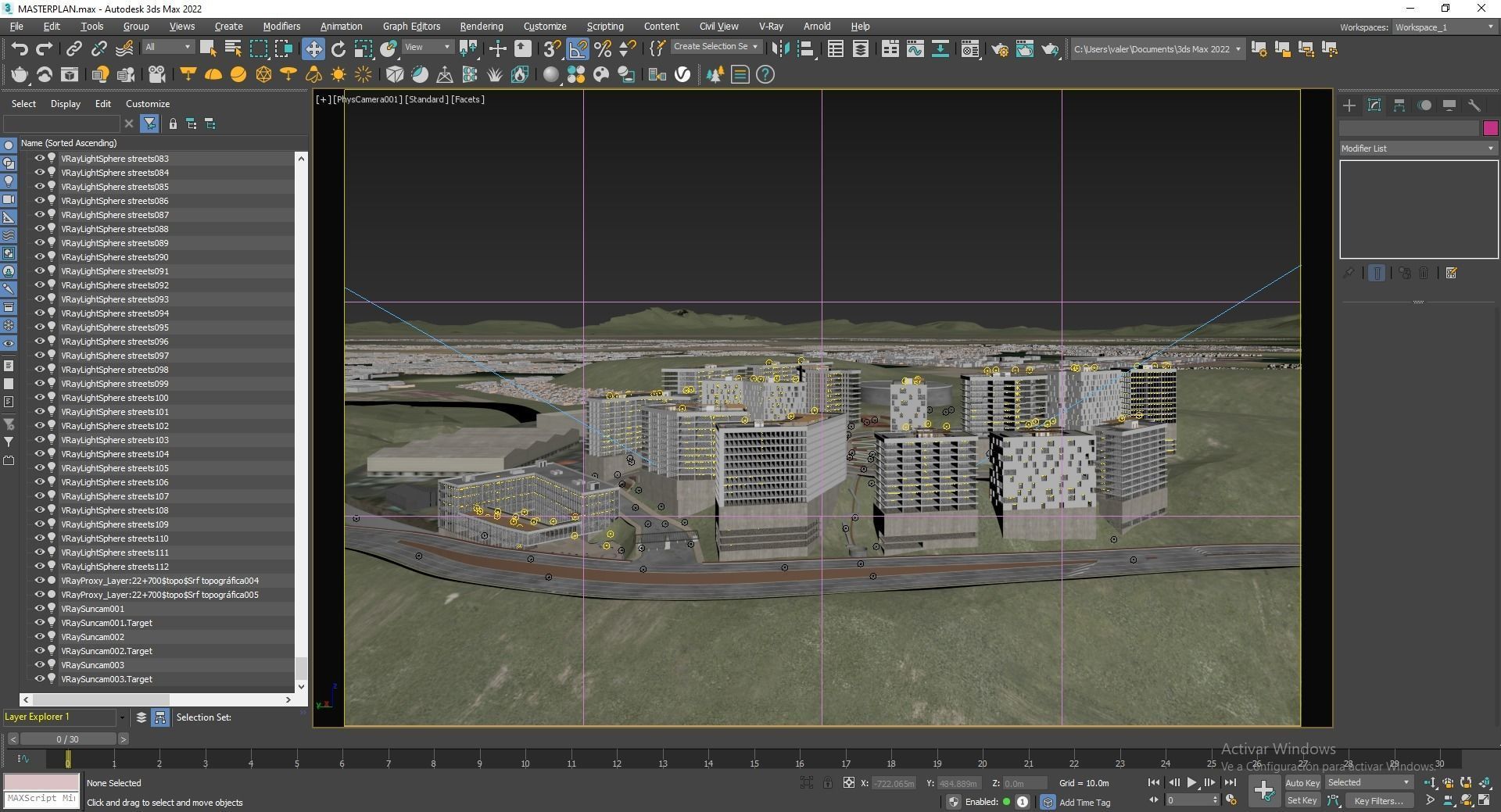 Mixed Used Masterplan Buildings 3D model_10