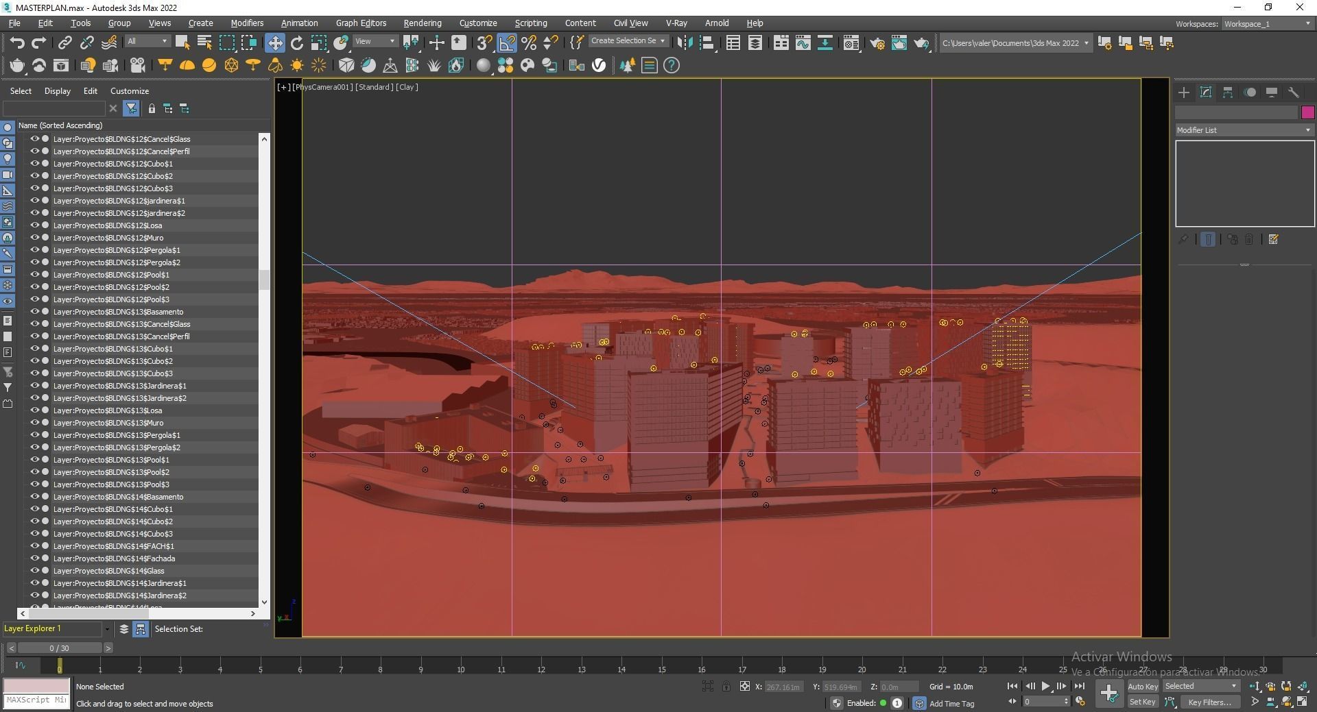 Mixed Used Masterplan Buildings 3D model_21