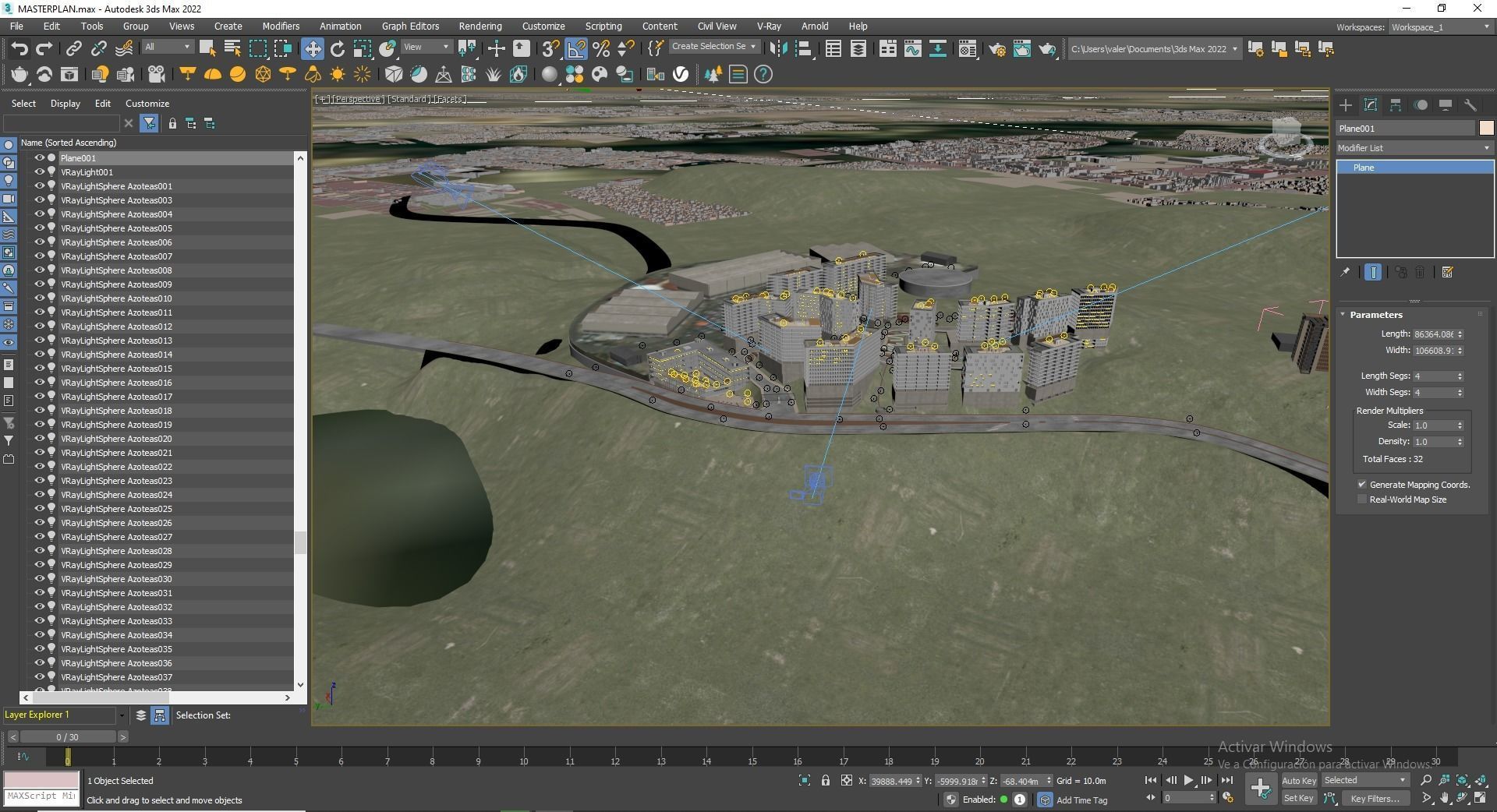 Mixed Used Masterplan Buildings 3D model_24