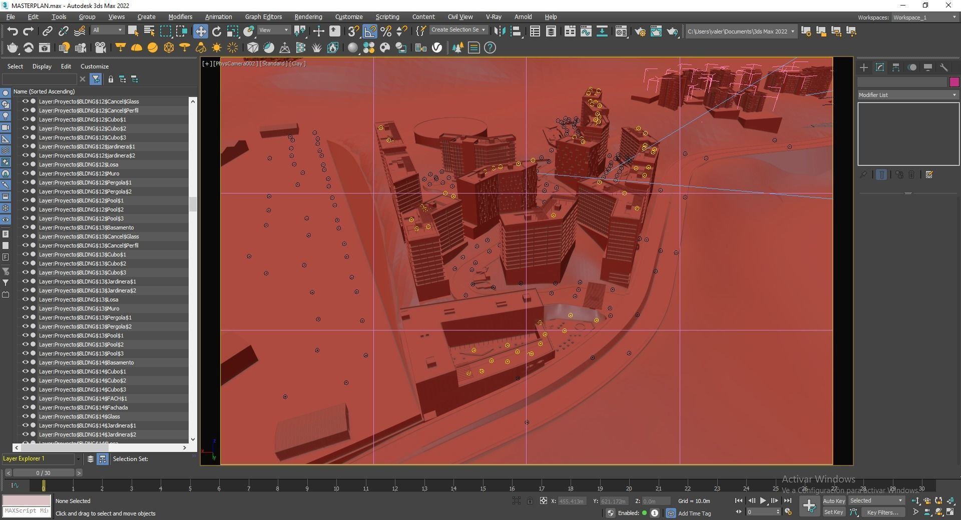 Mixed Used Masterplan Buildings 3D model_22