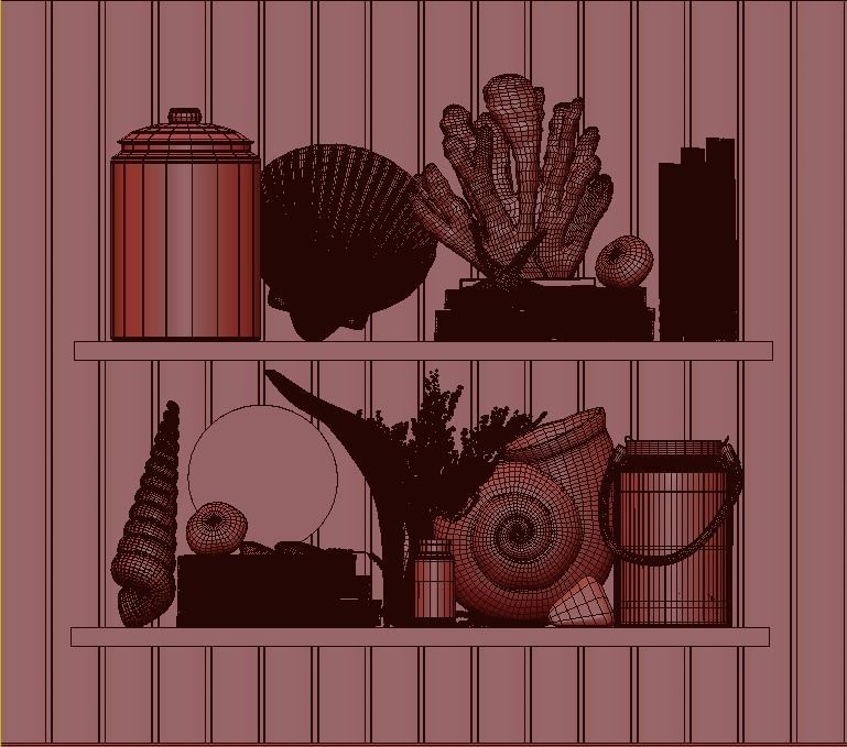 Decorative set 02 3D model_10