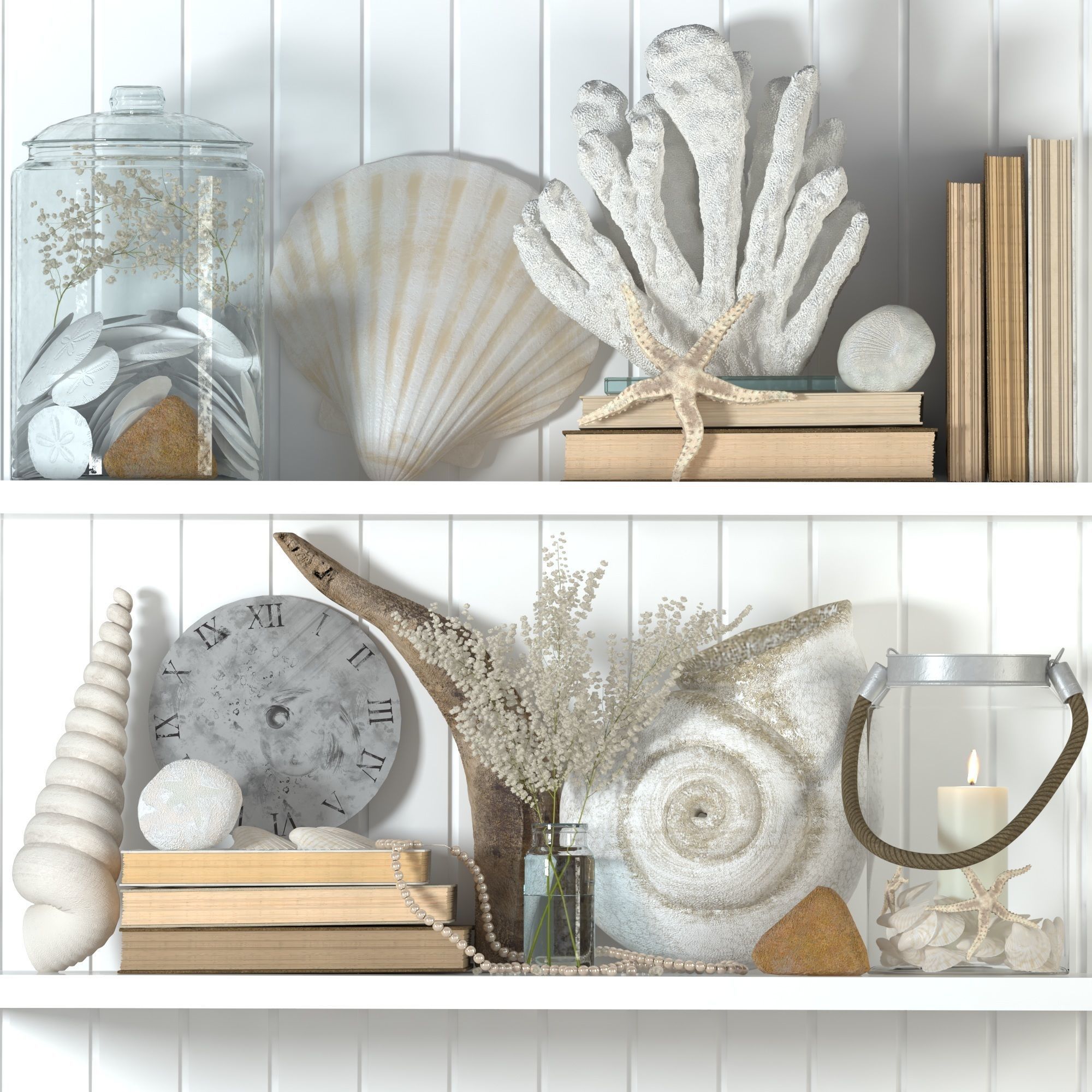 Decorative set 02 3D model_1