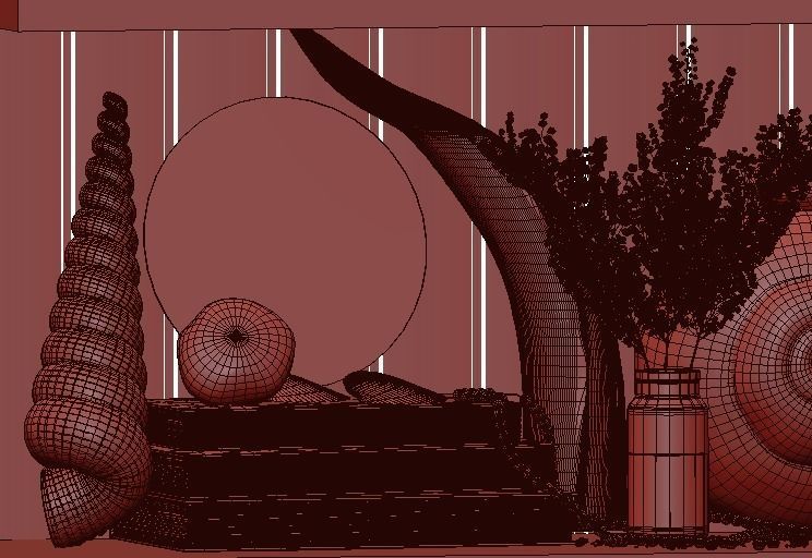 Decorative set 02 3D model_8