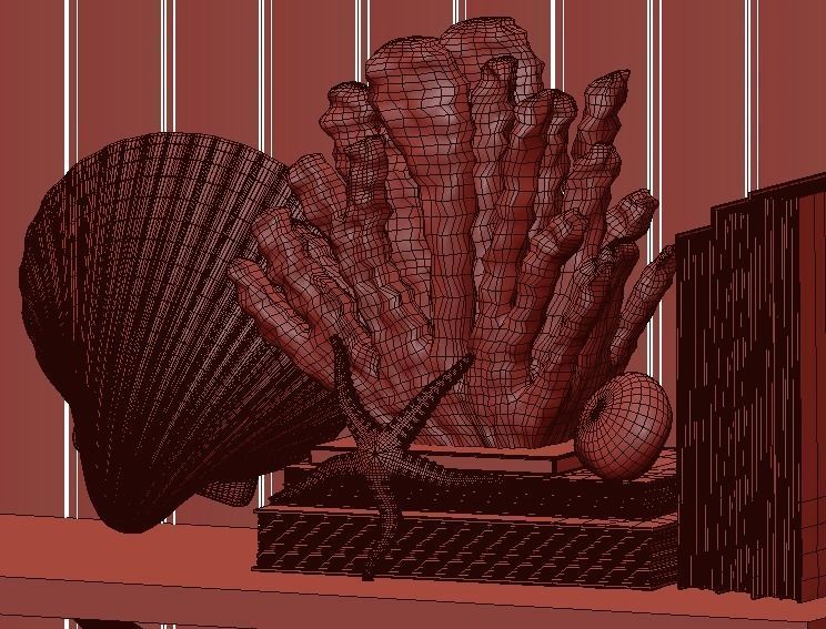 Decorative set 02 3D model_9