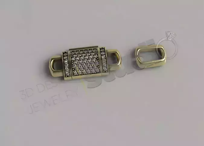 Detailed chain clasplink 3d model